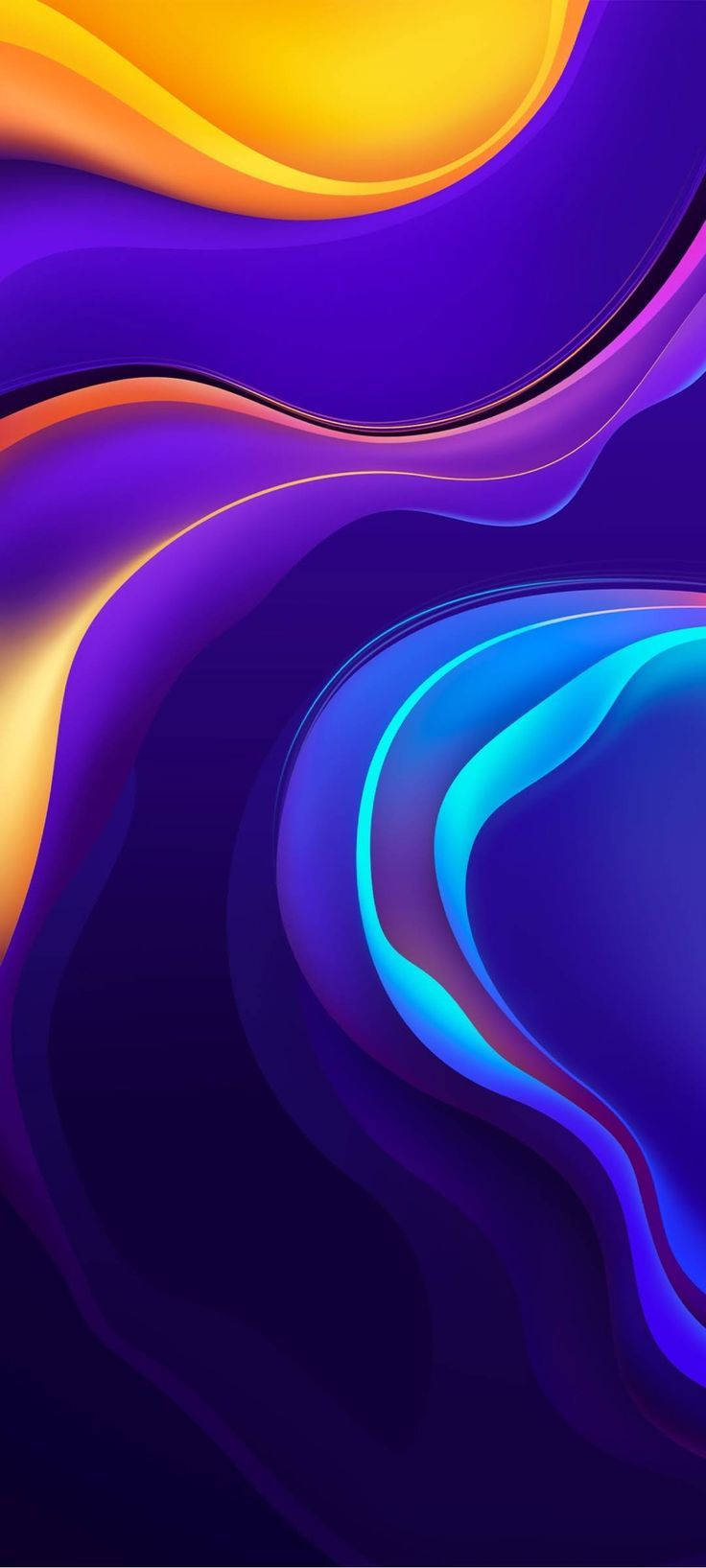 Vivo Y20 Purple Wave Abstract Background