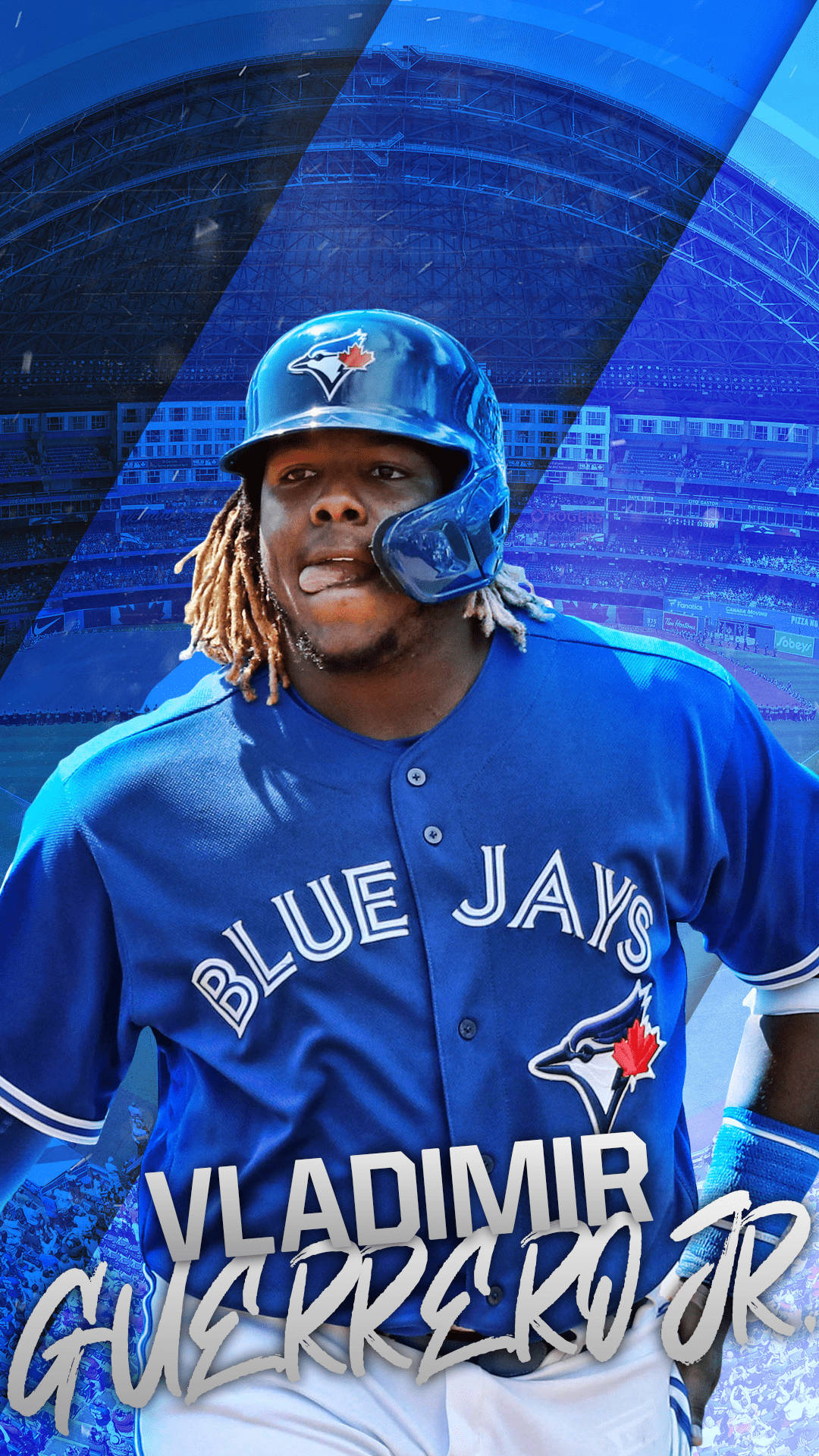 Vladimir Guerrero Jr. In Action - A Powerful Swing Background
