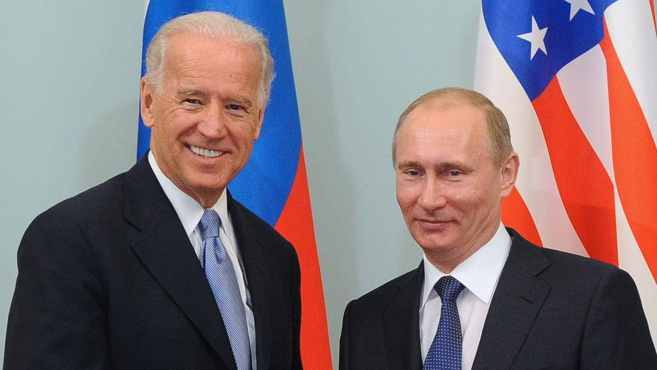 Vladimir Putin With Joe Biden