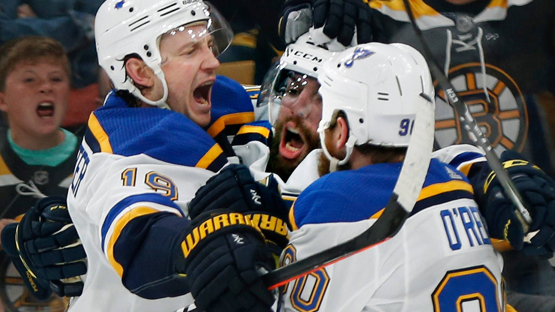 Vladimir Tarasenko In A Joyful Celebration With Teammates