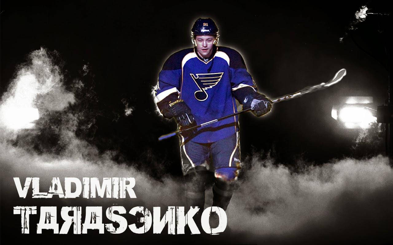 Vladimir Tarasenko With Russian Style Name In Smoke Effect Black Background Background