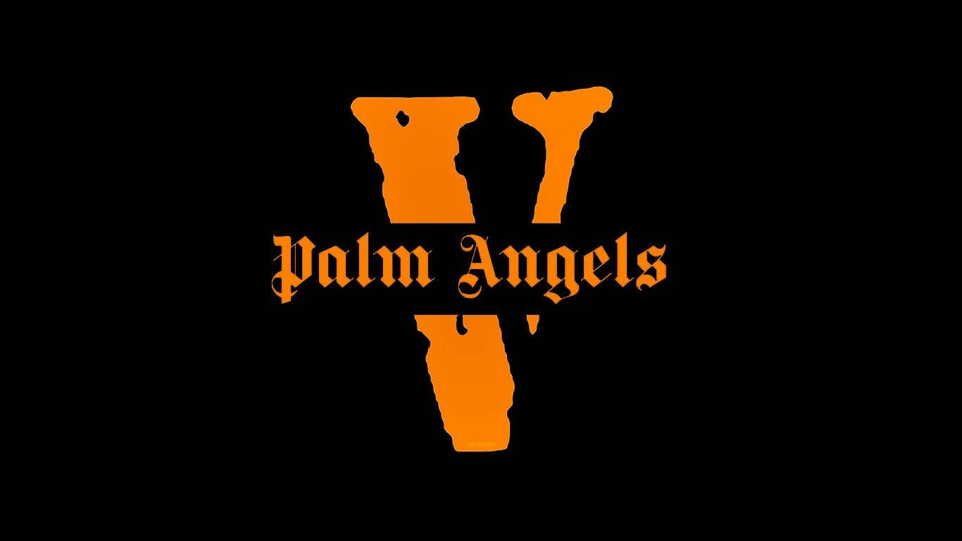 Vlone Orange Palm Angels Background