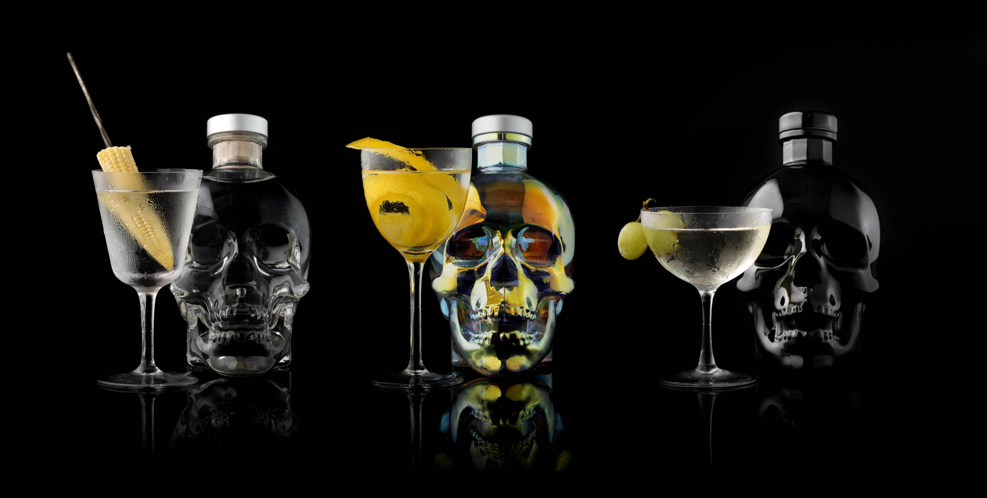 Vodka Martini Made With Crystal Head Vodka Background