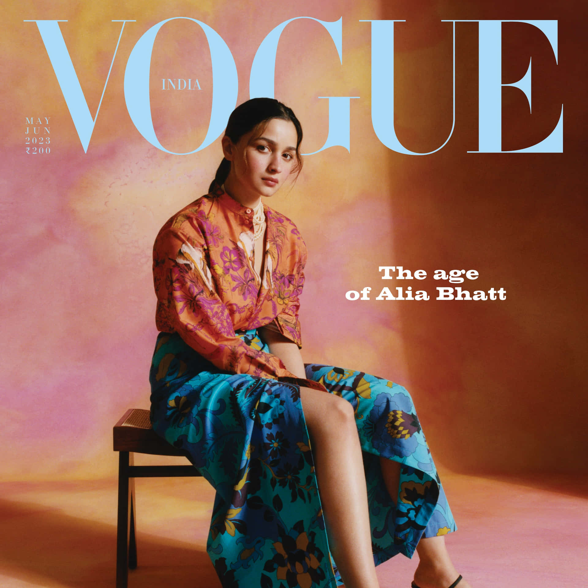 Vogue India Cover Ageof Elegance May June2020 Background