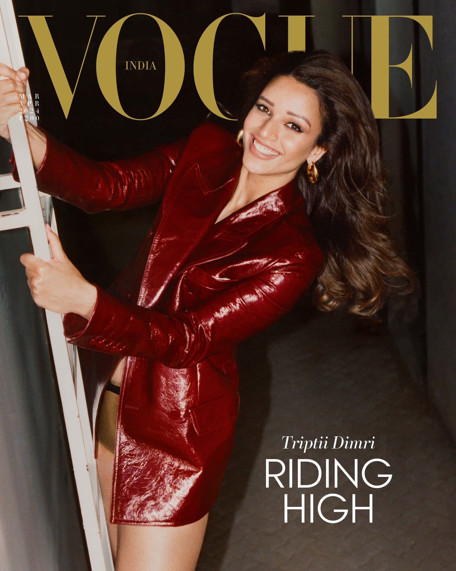 Vogue India Cover Riding High Background