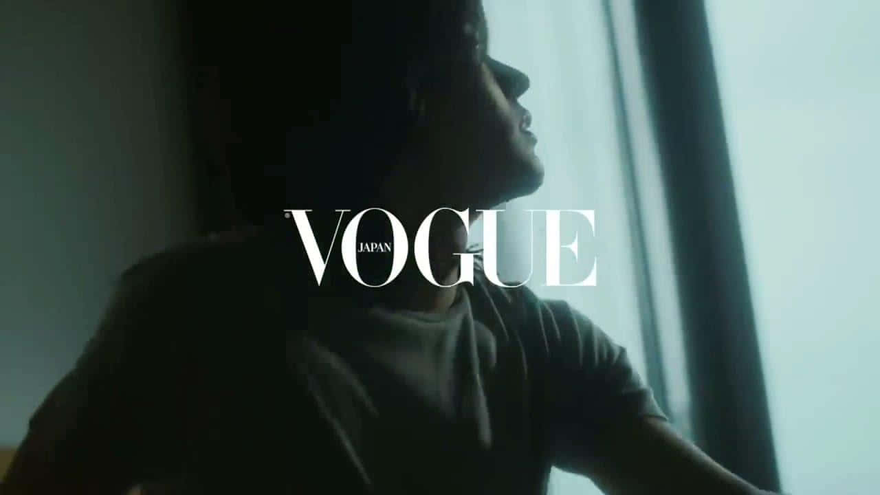 Vogue Japan Logo Overlay Background