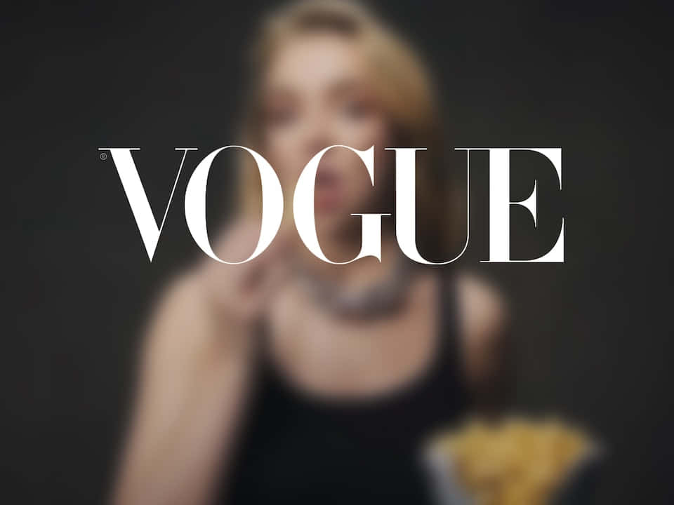 Vogue Logo Blurry Background Background