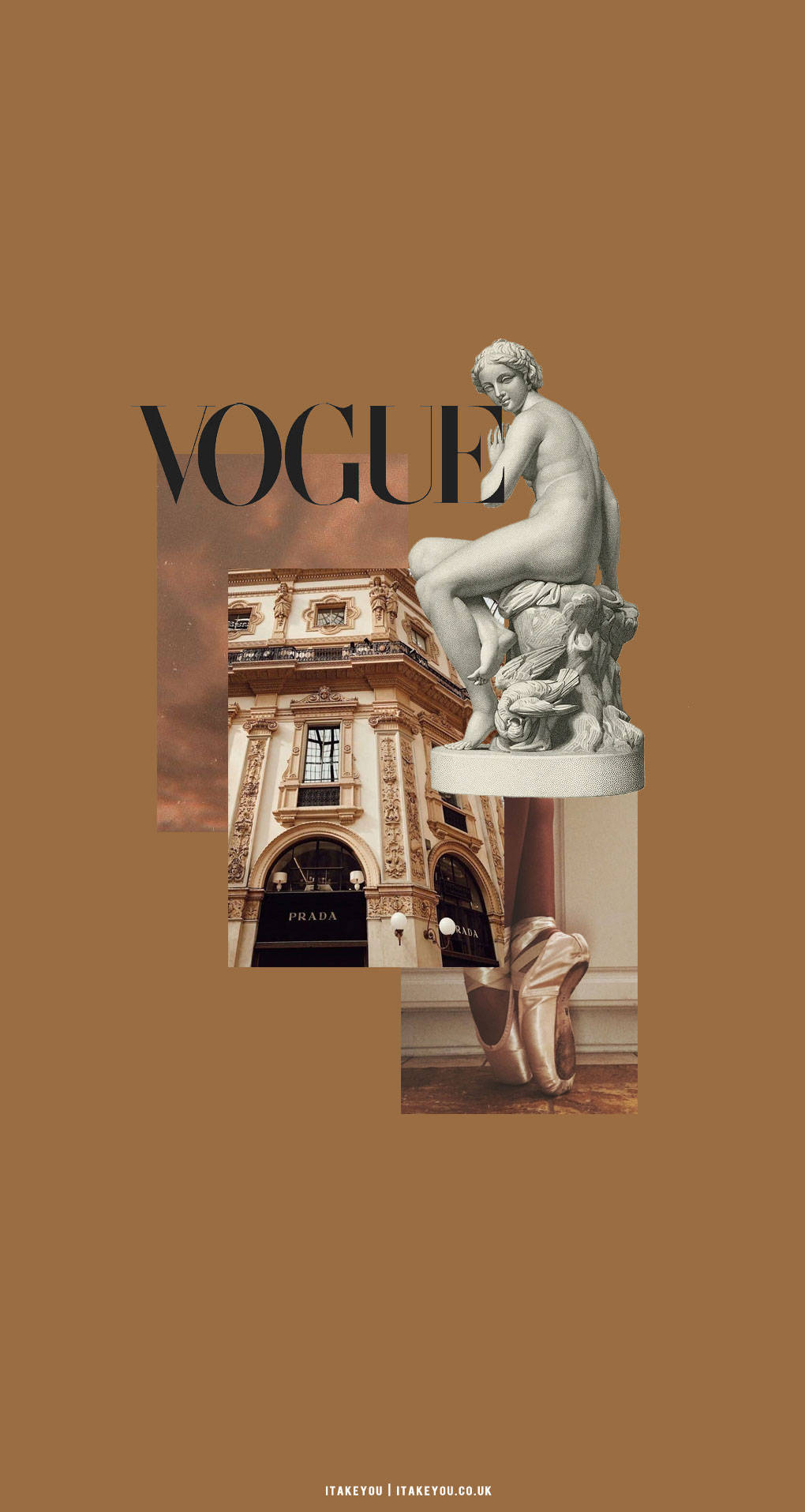Vogue Magazine Beige Brown Aesthetic