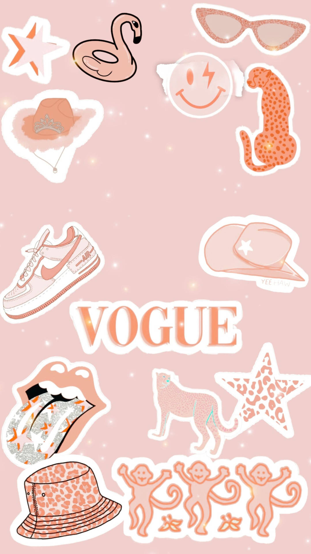 Vogue Preppy Pattern Background
