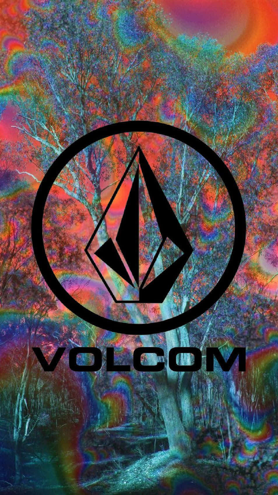 Volcom Brand Psychedelic Nature Backdrop
