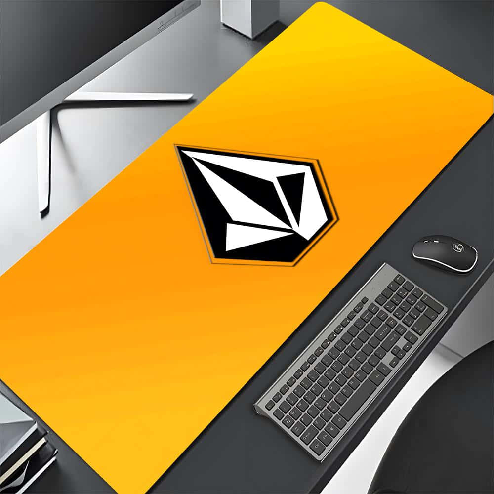 Volcom Branded Desk Mat Setup Background