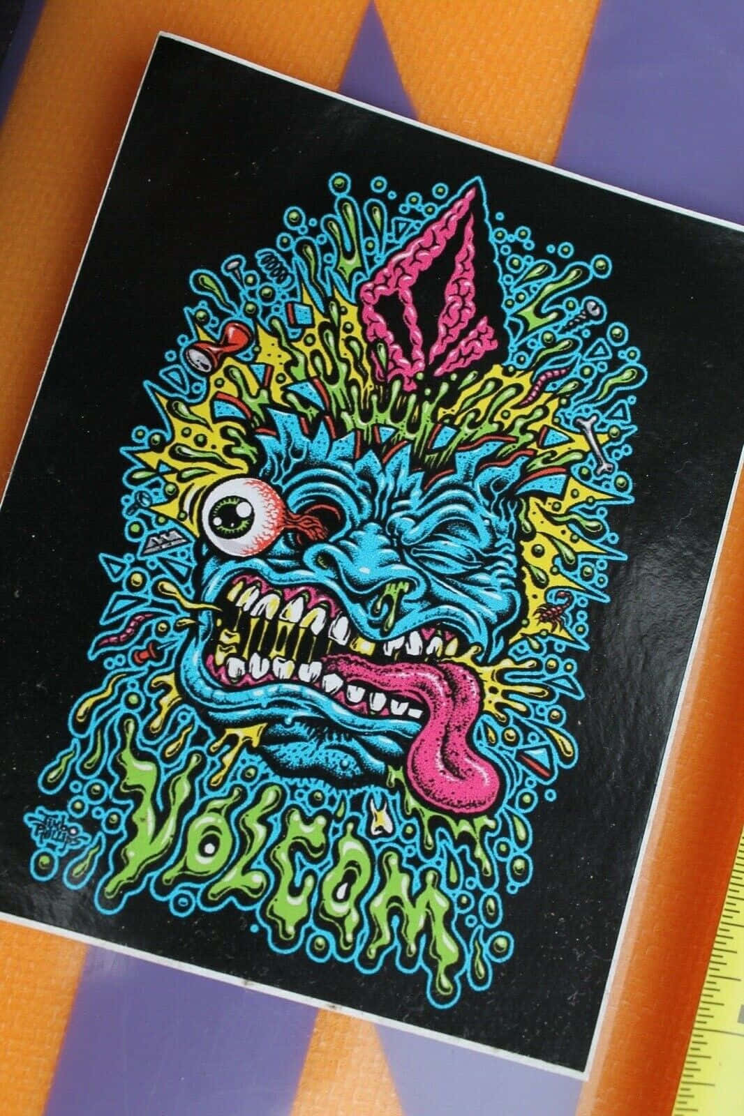 Volcom Colorful Monster Artwork Sticker