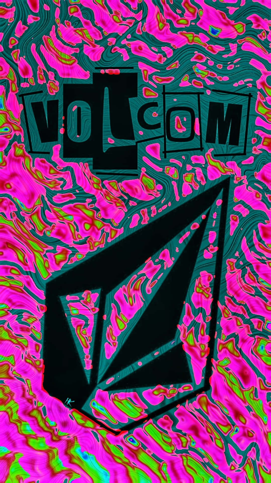Volcom Logo Artistic Abstract Background