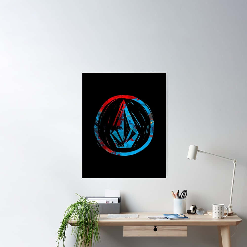 Volcom Logo Artwork Office Decor Background