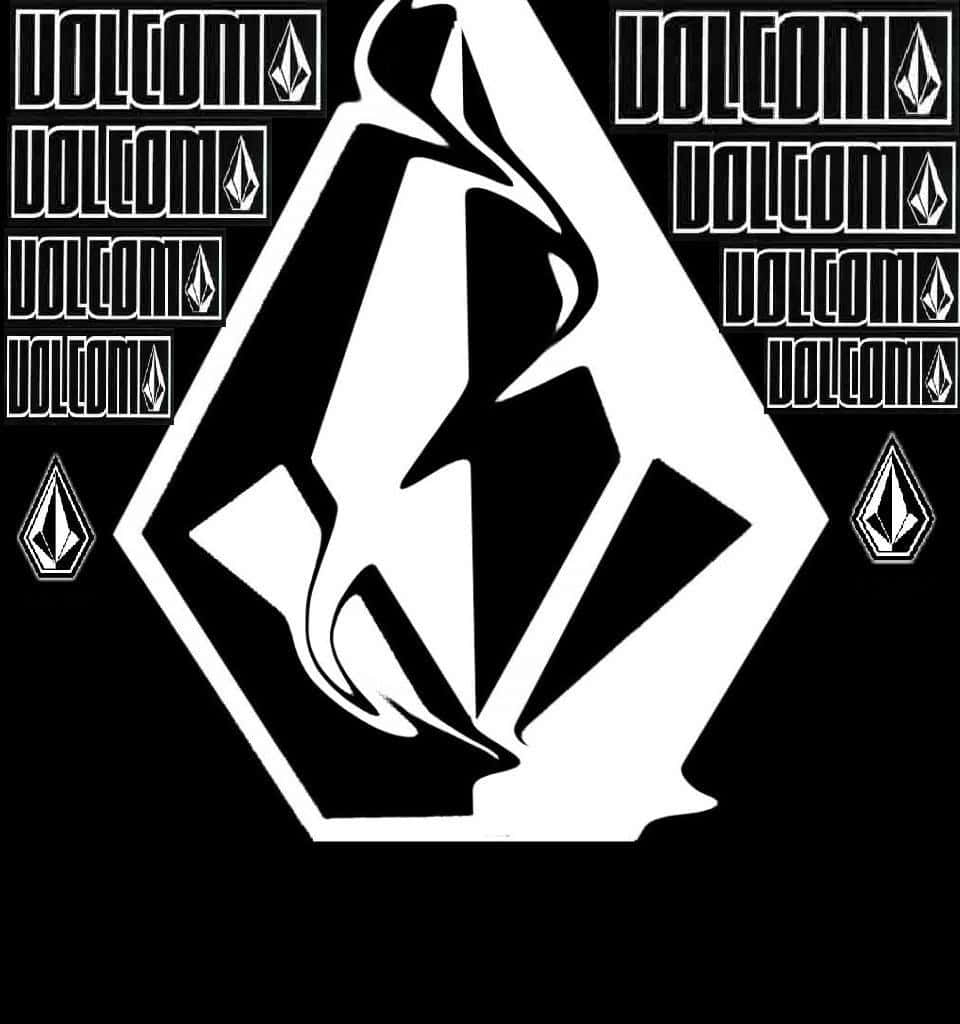 Volcom Logo Blackand White Background