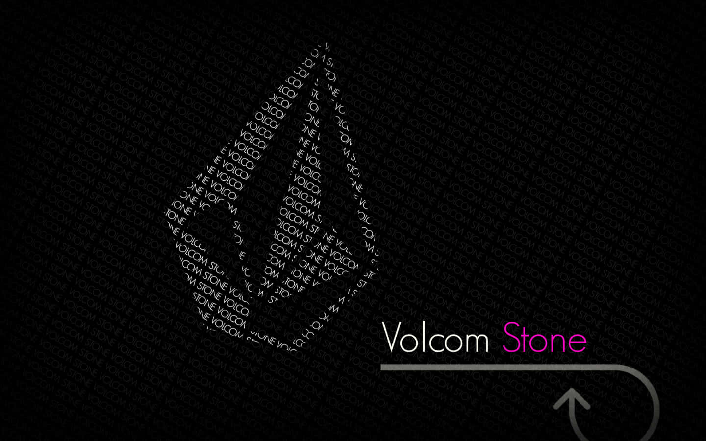 Volcom Logo Branding Dark Background