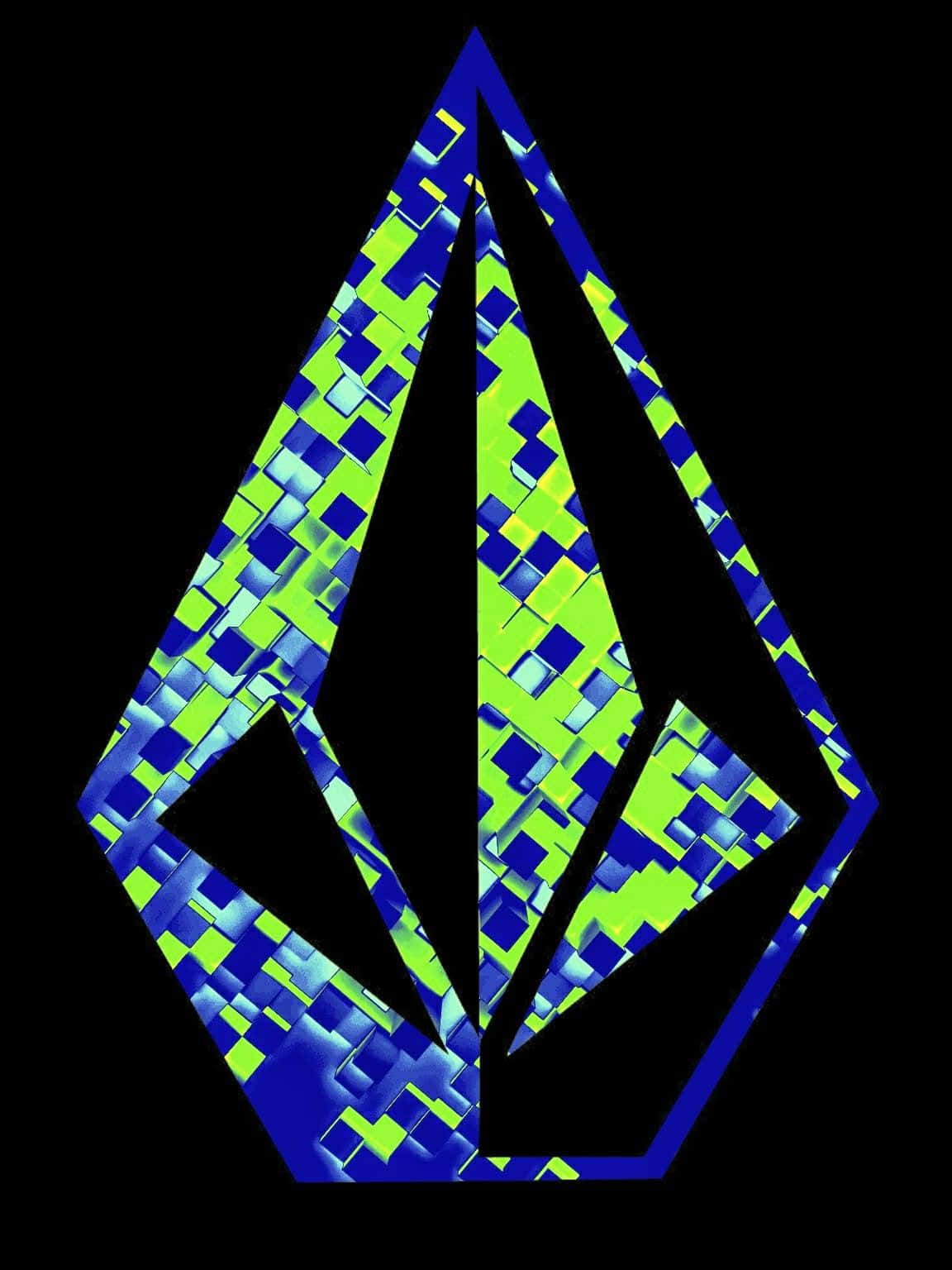 Volcom Logo Digital Pixel Art Background