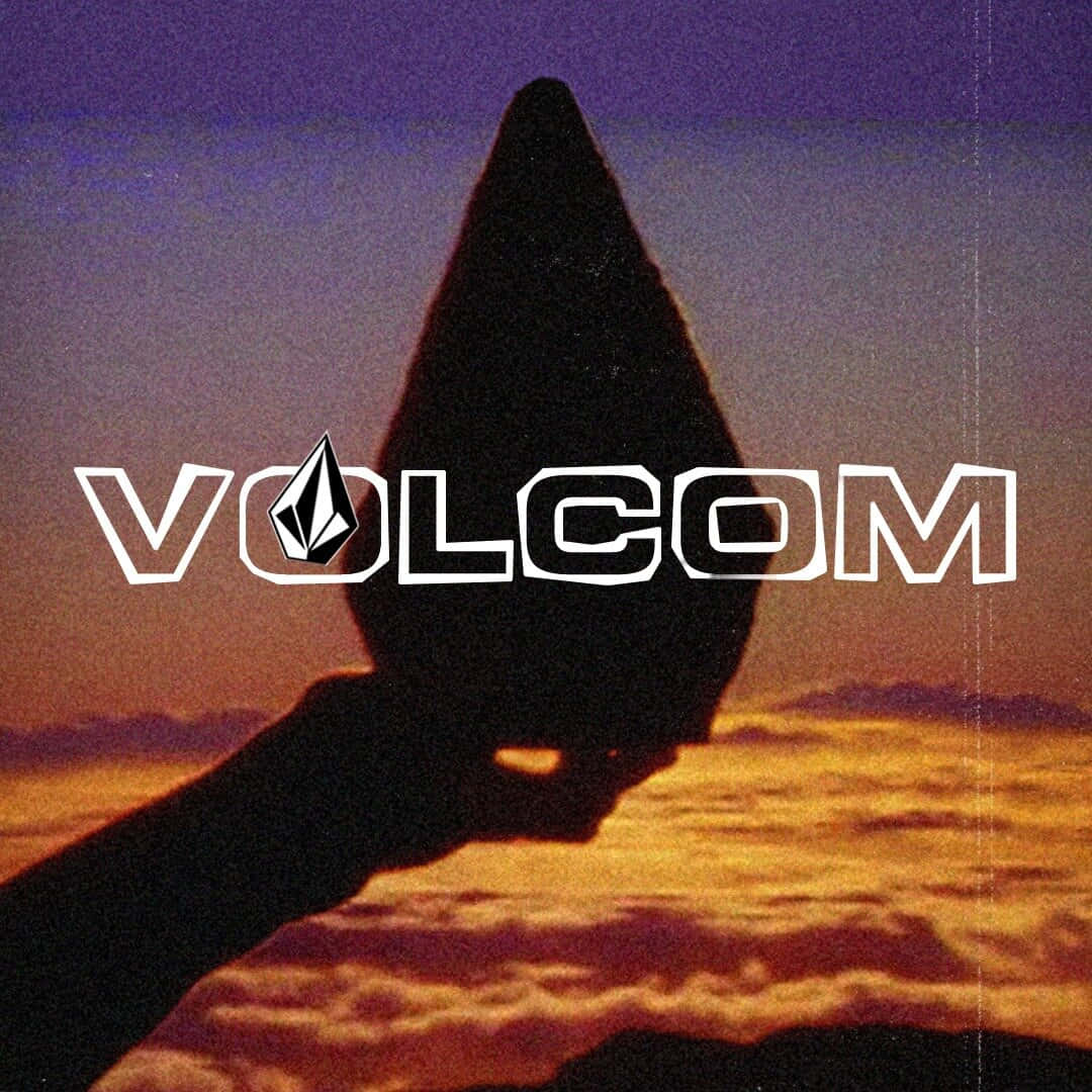 Volcom Logo Sunset Silhouette Background