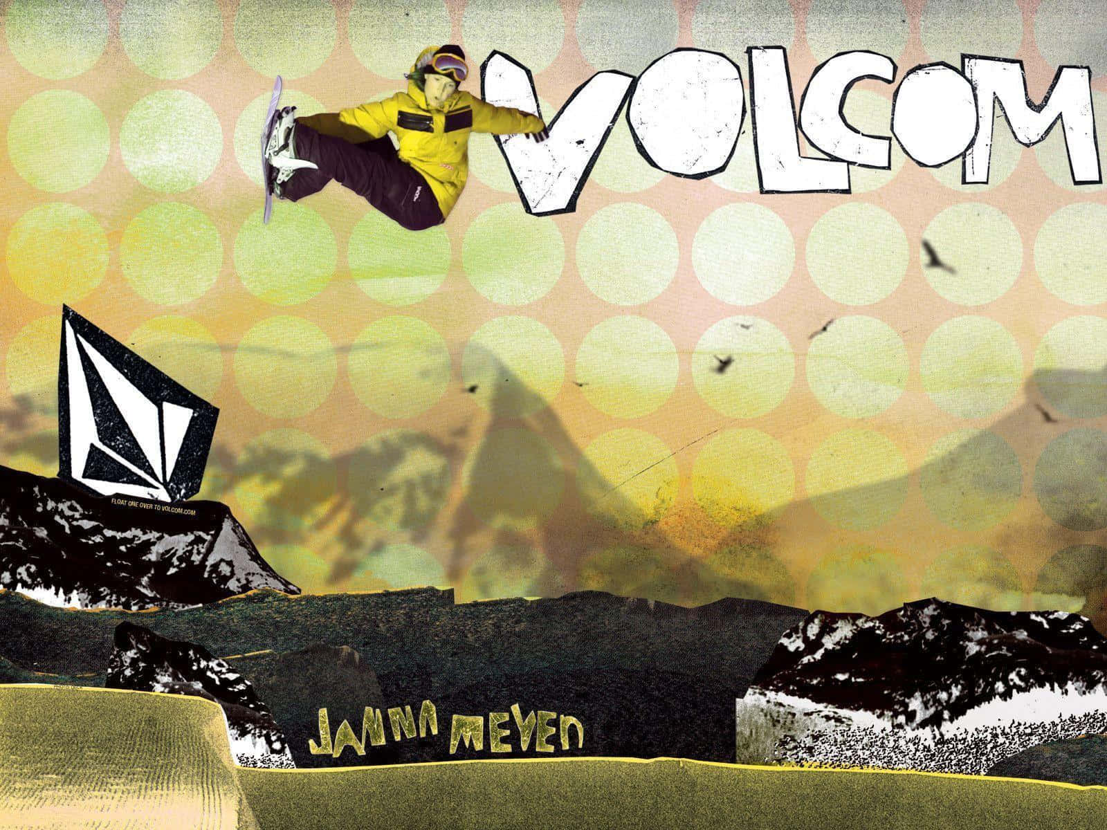 Volcom Snowboarding Style Artwork Background