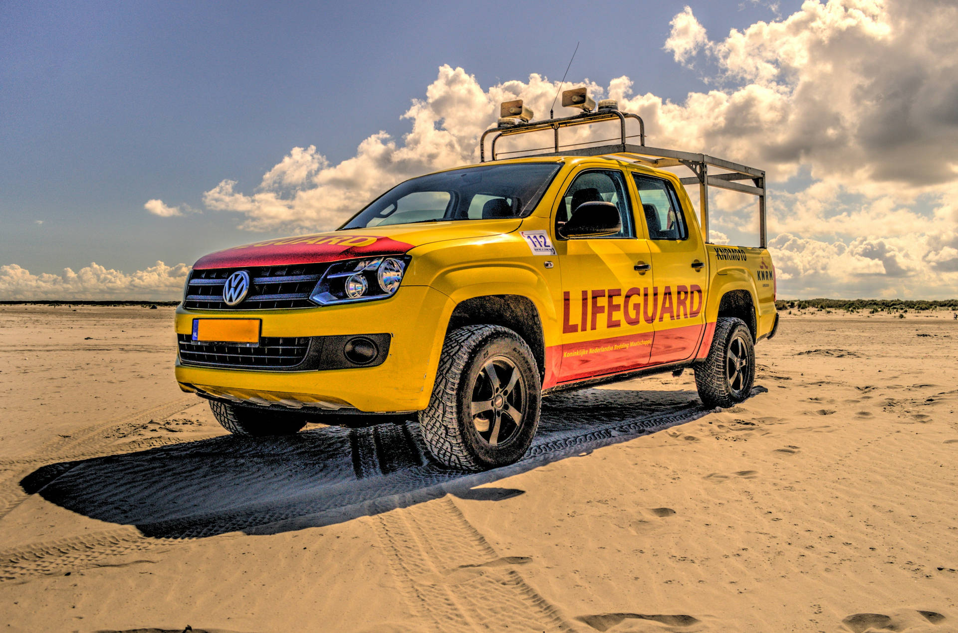 Volkswagen Amarok Lifeguard Emergency Car Background