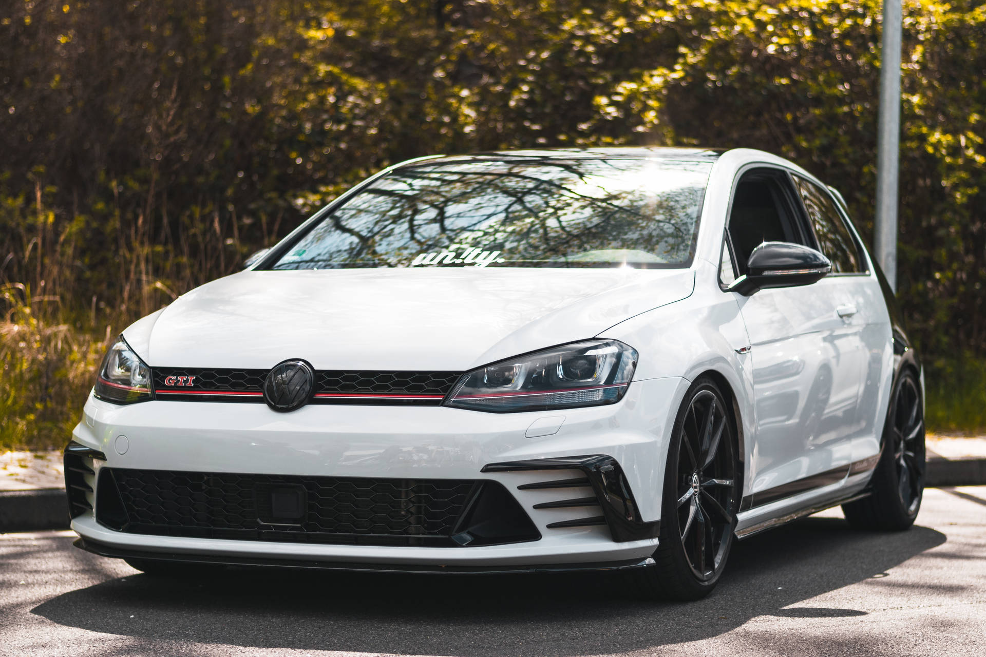 Volkswagen, Car, White, Side View Background