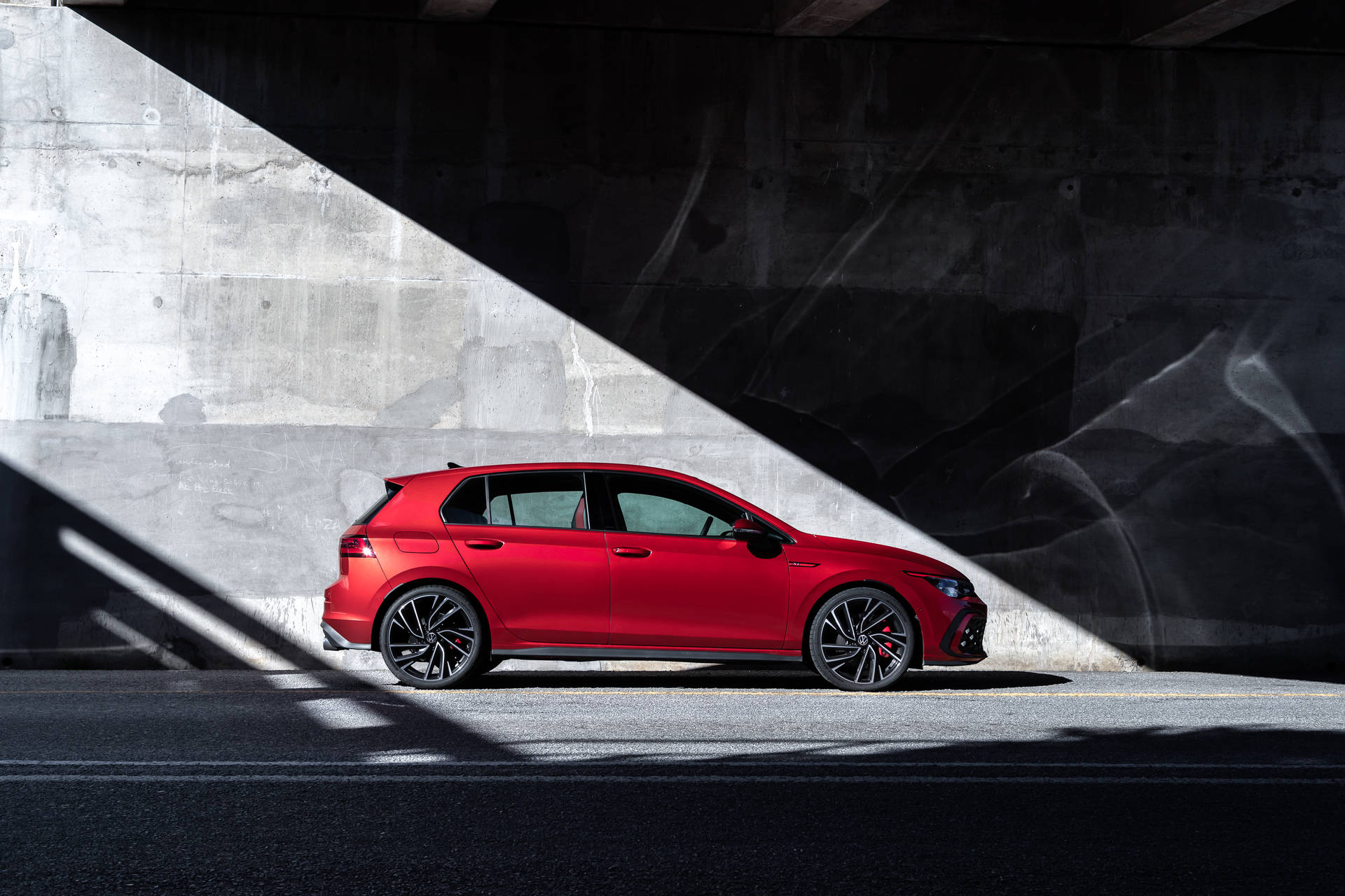 Volkswagen Golf Gti In Red Edition Background