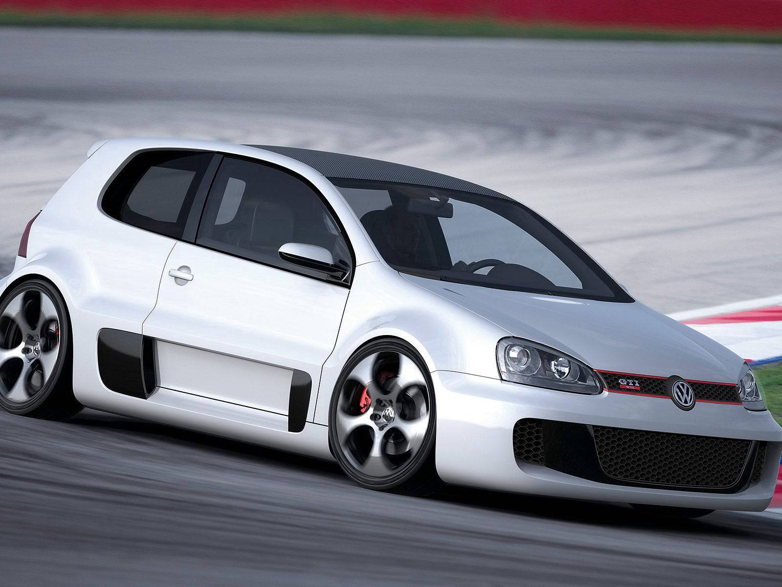 Volkswagen, Vw Golf Gti W12 650, Concept, Side View 2007, Volkswagen Golf