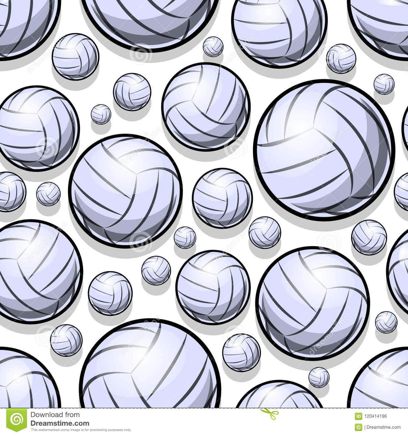 Volleyball At The Ready Background