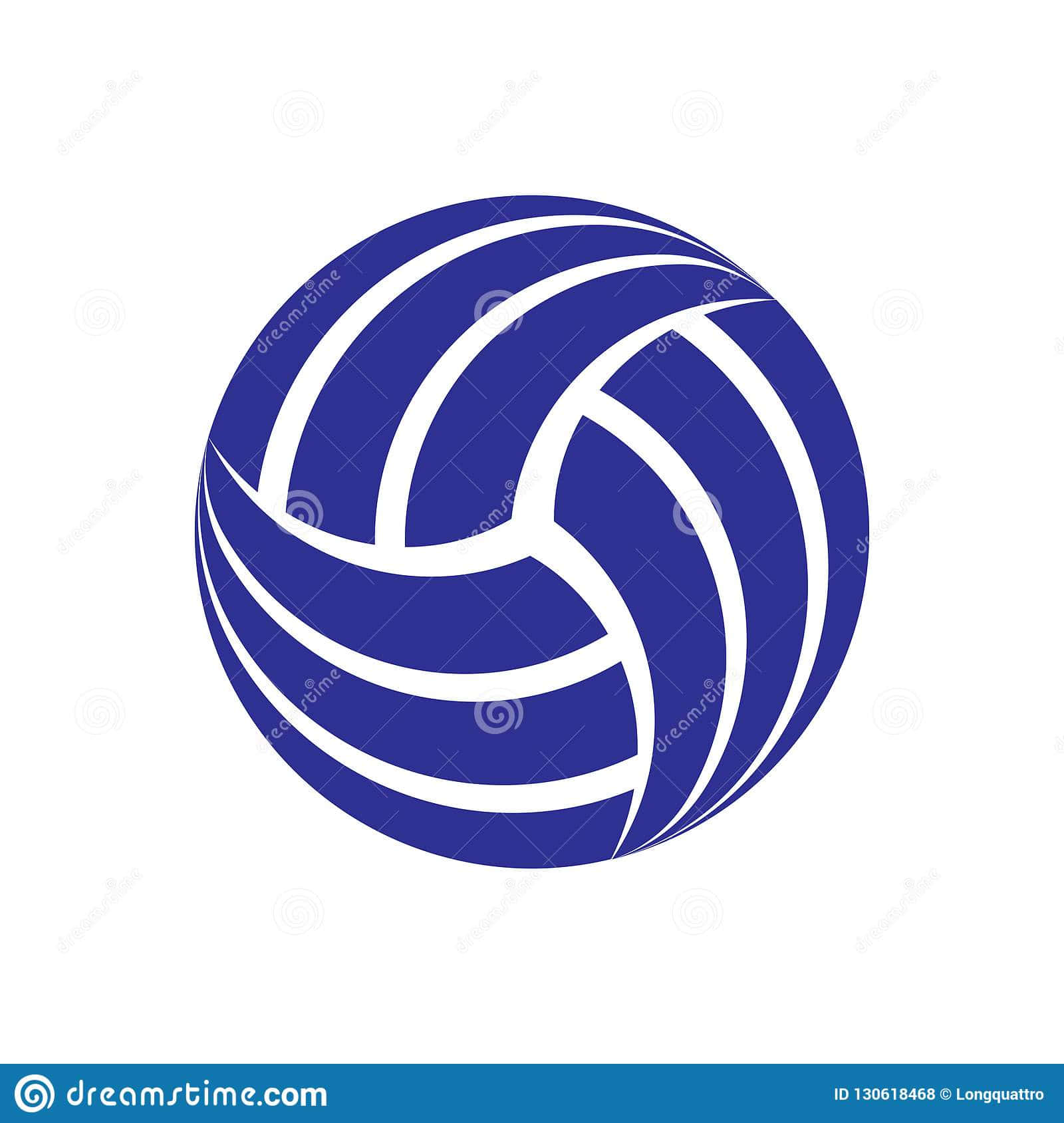Volleyball Ball Logo Stock Vector Image Background