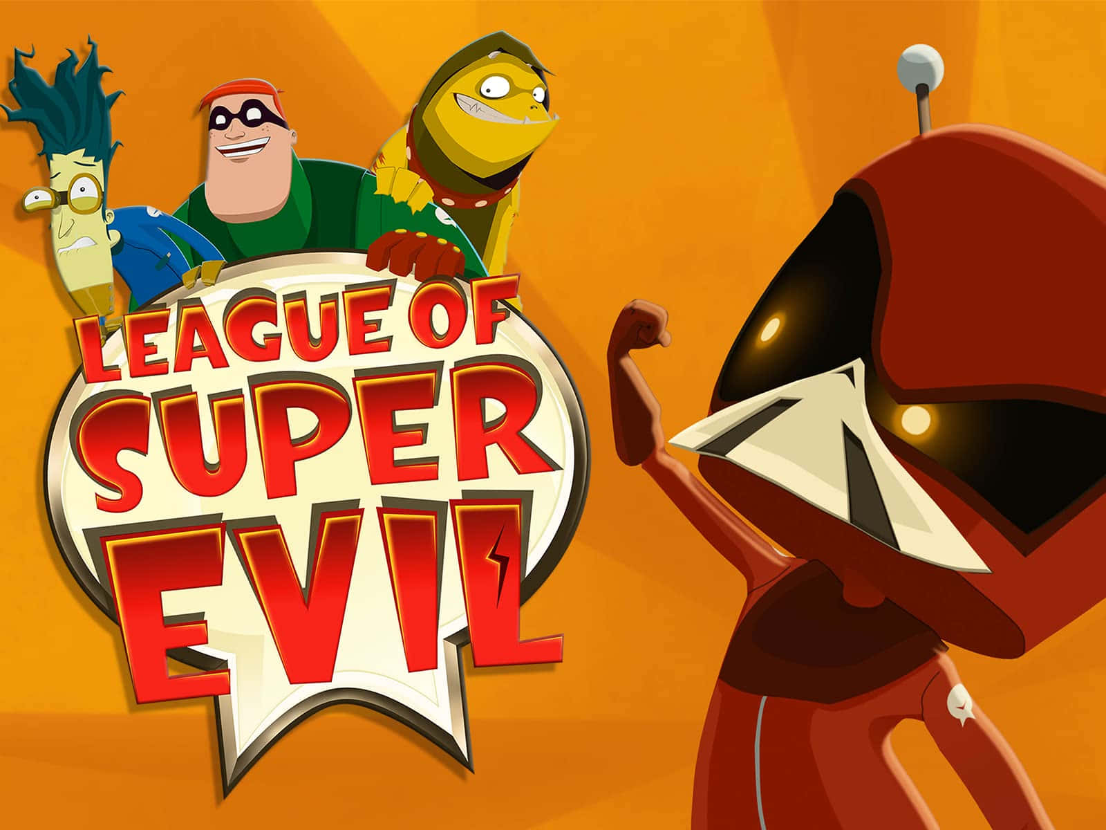 Voltar, The League Of Super Evil Promotional Poster Background