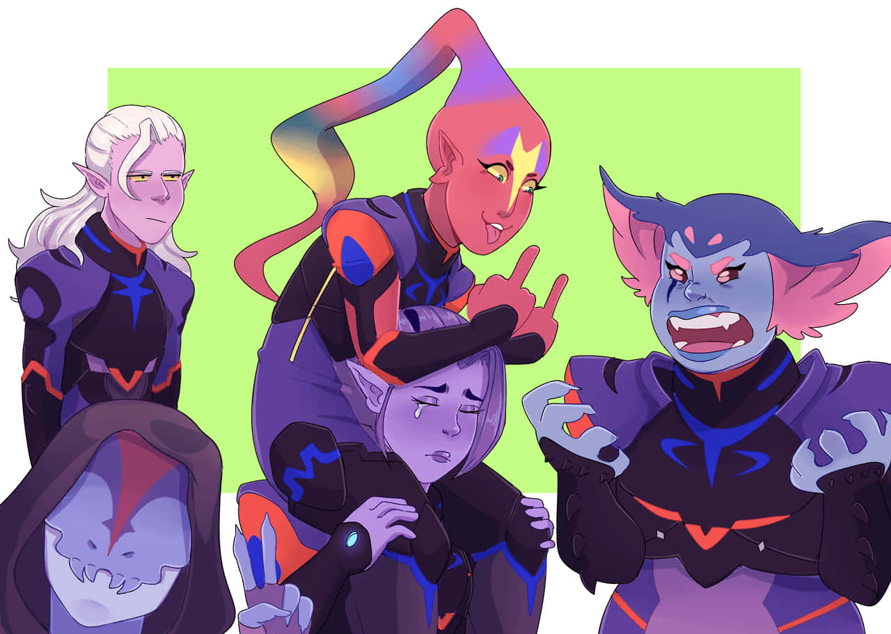 Voltron Anime Lotor And His Generals Background