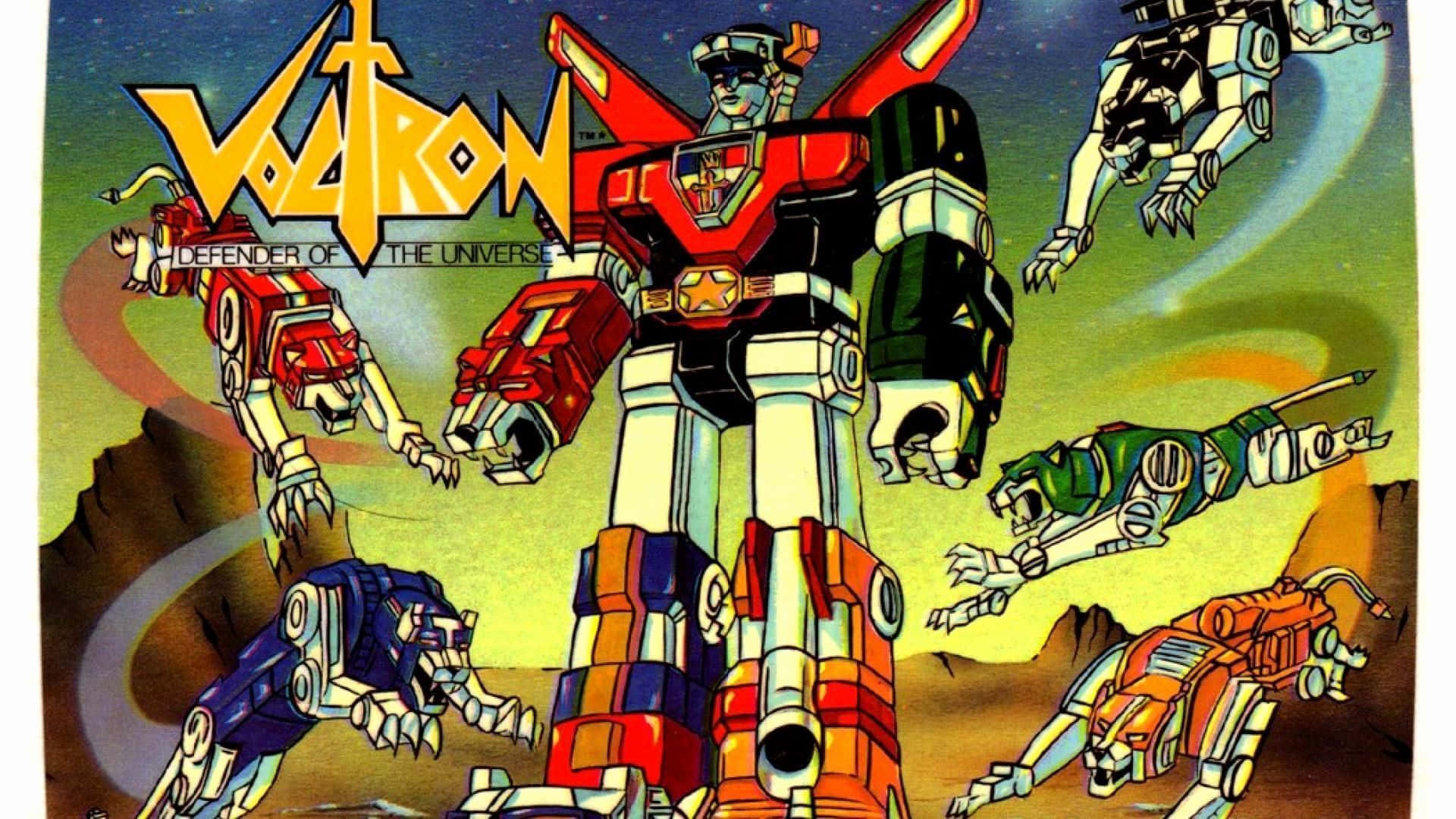 Voltron: Defender Of The Universe Lion Robots Background