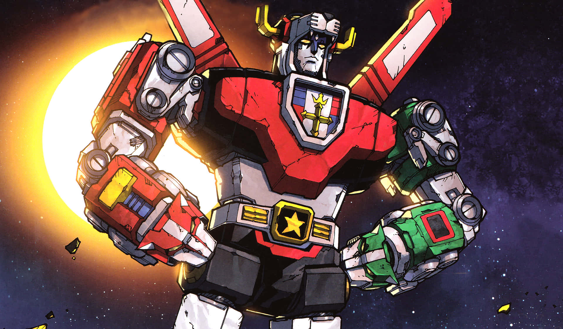 Voltron Robot Pose 1984 Anime