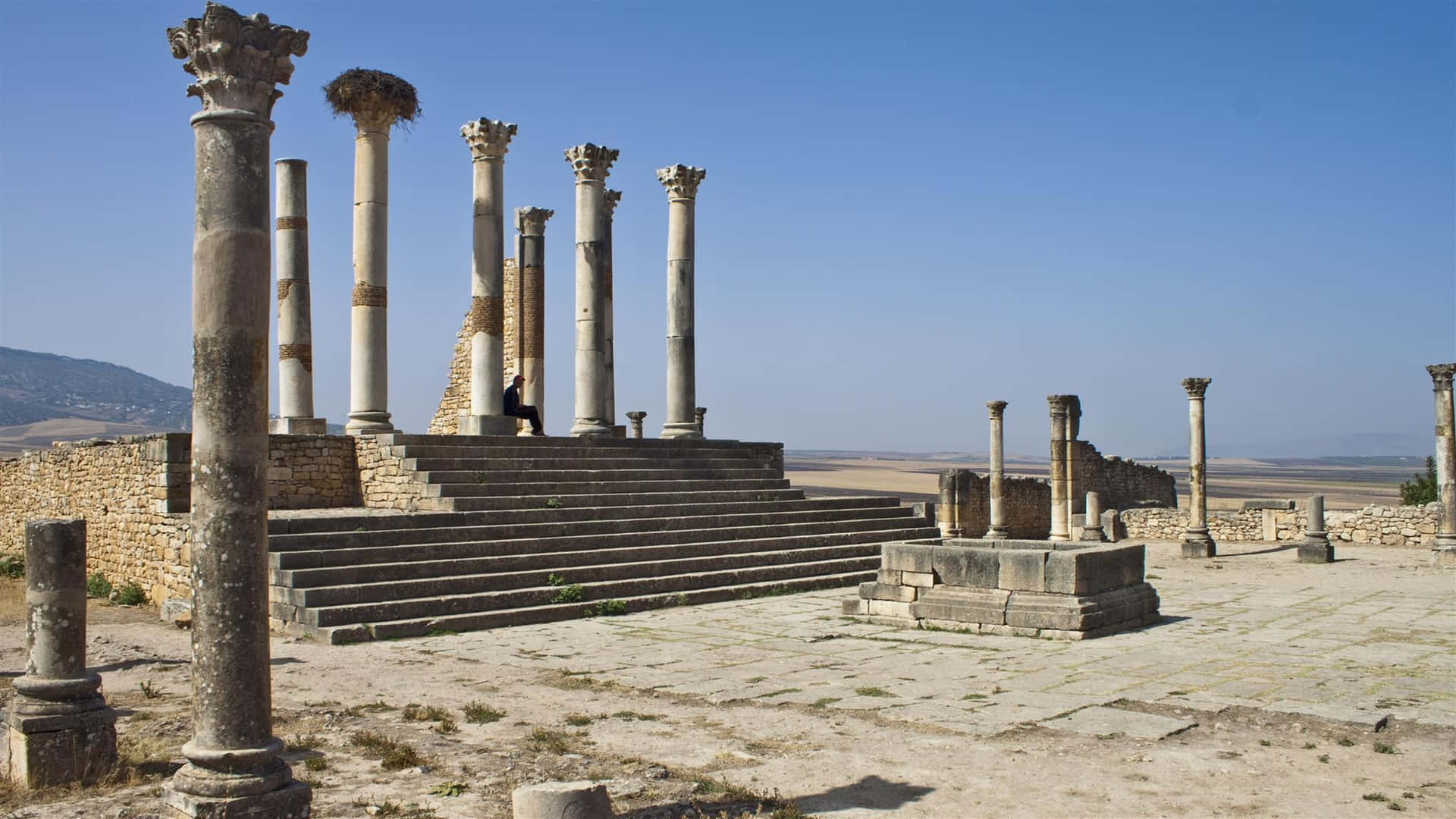 Volubilis Capitoline Temple Background