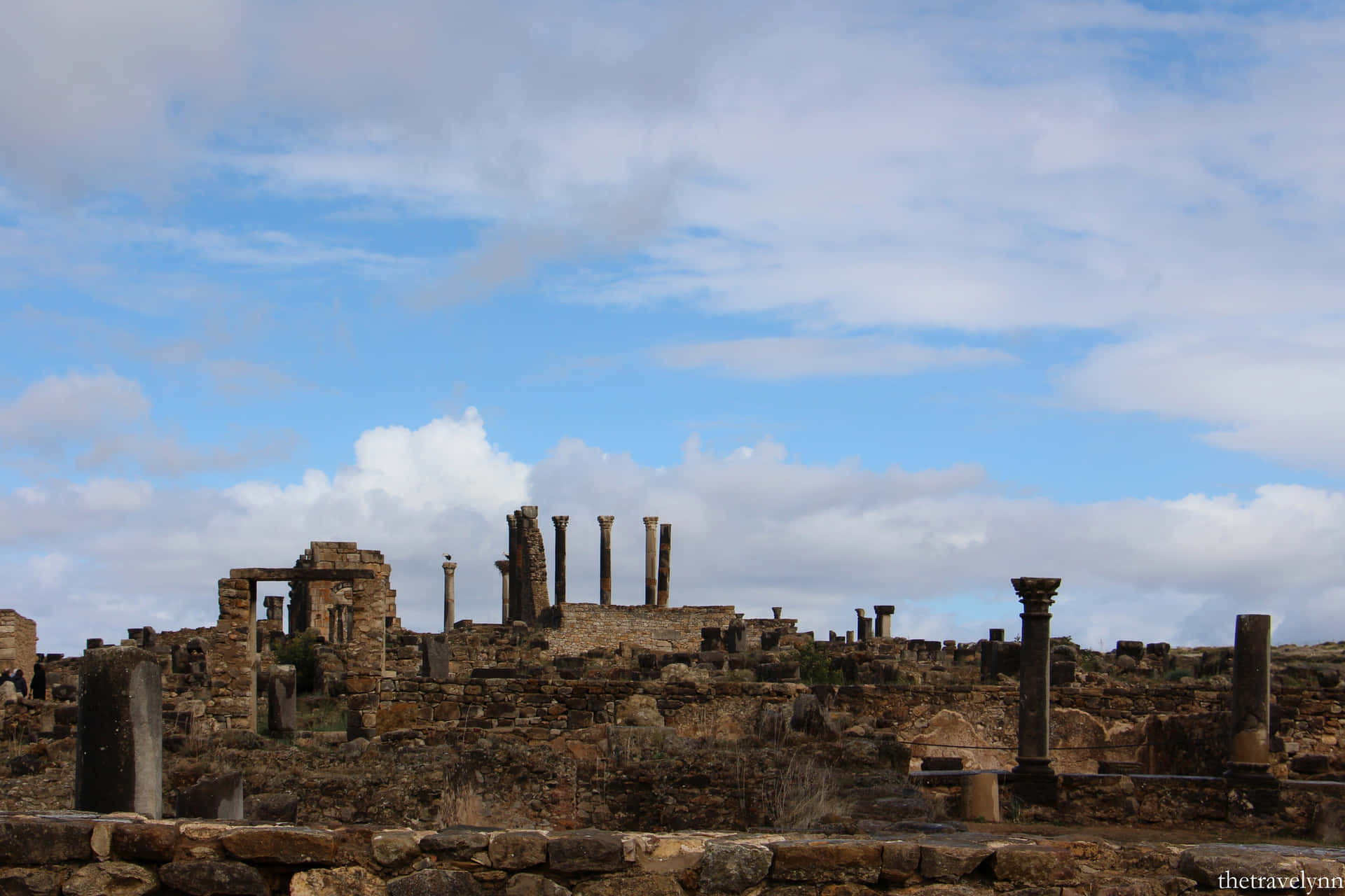 Volubilis Clouds In The Sky Background