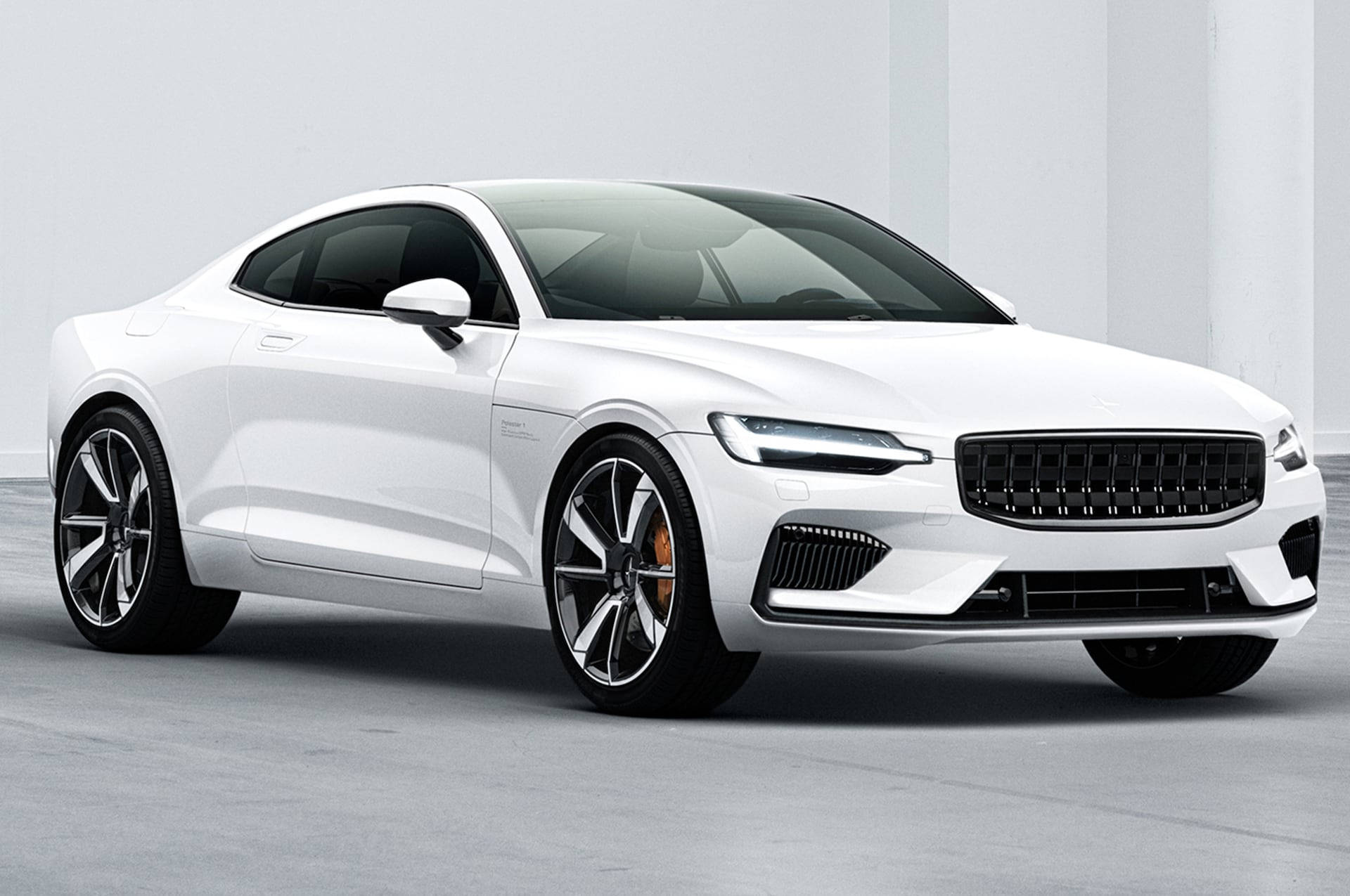 Volvo Polestar 1 White Aesthetic Background