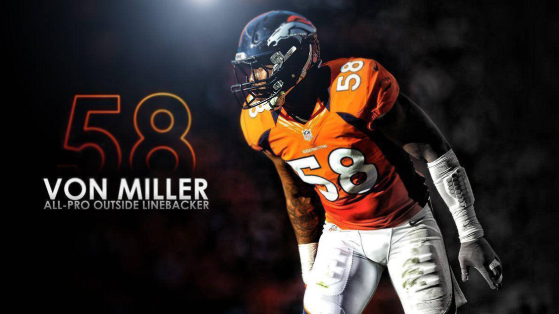 Von Miller Outside Linebacker Background