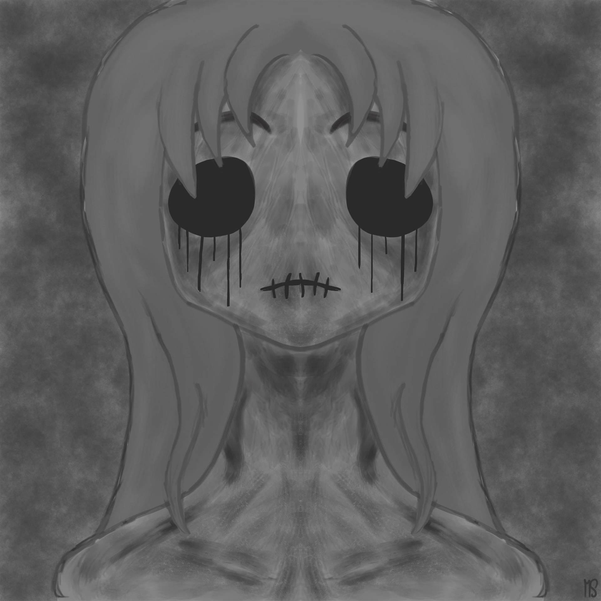 Voodoo Doll Dark Girly Background Background