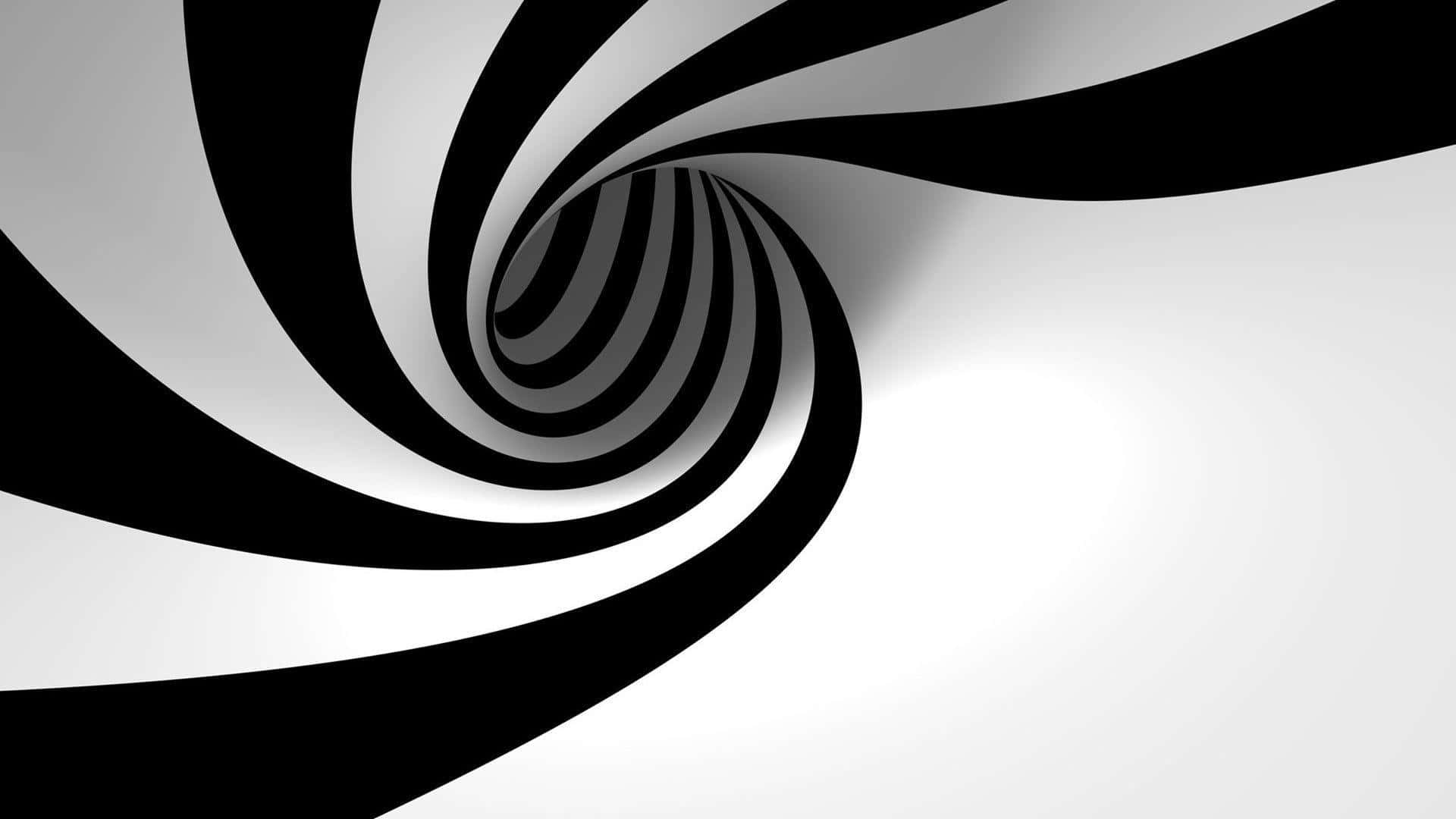 Vortex Black And White Abstract