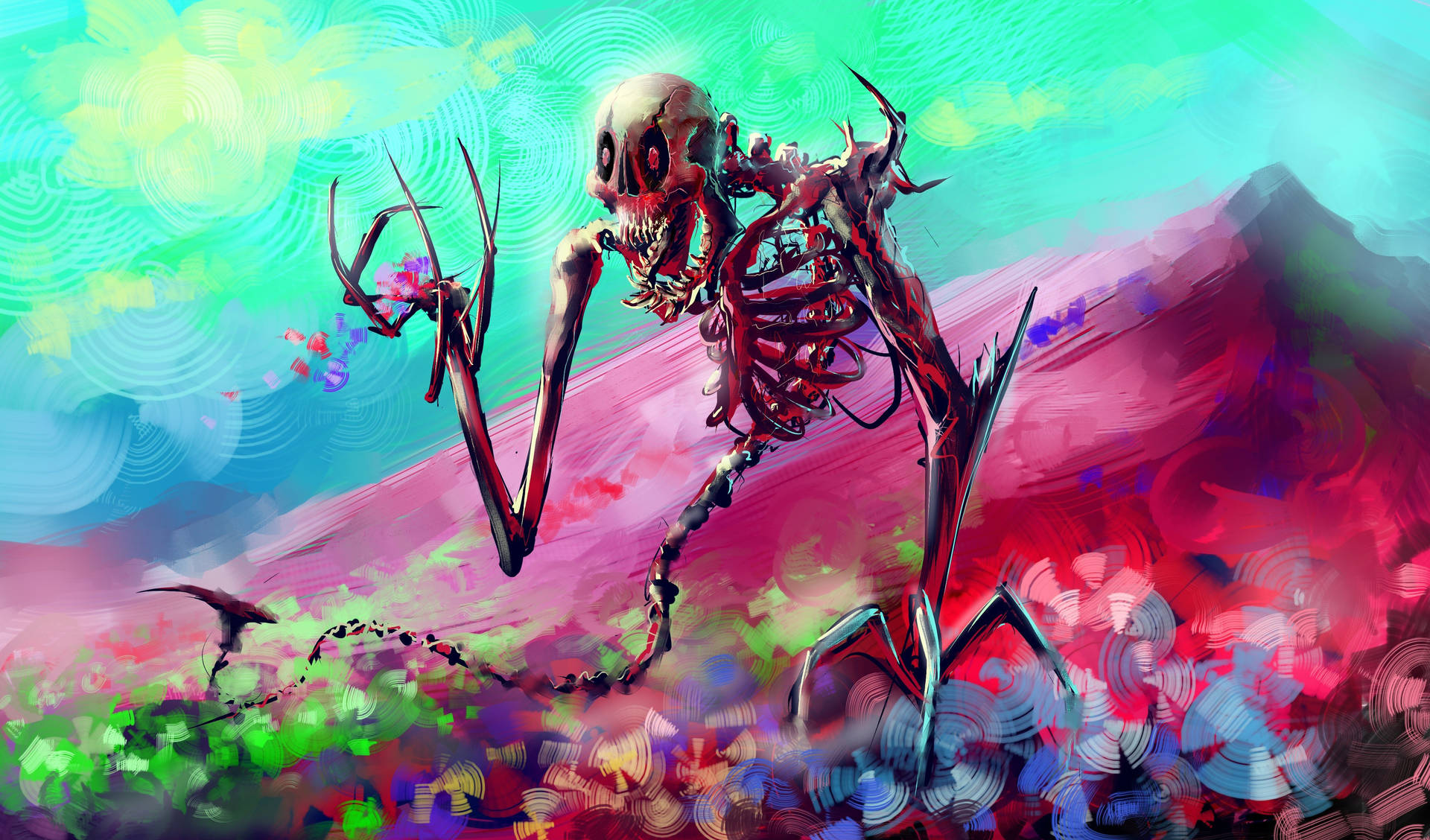 Vortigern Skeleton Painting