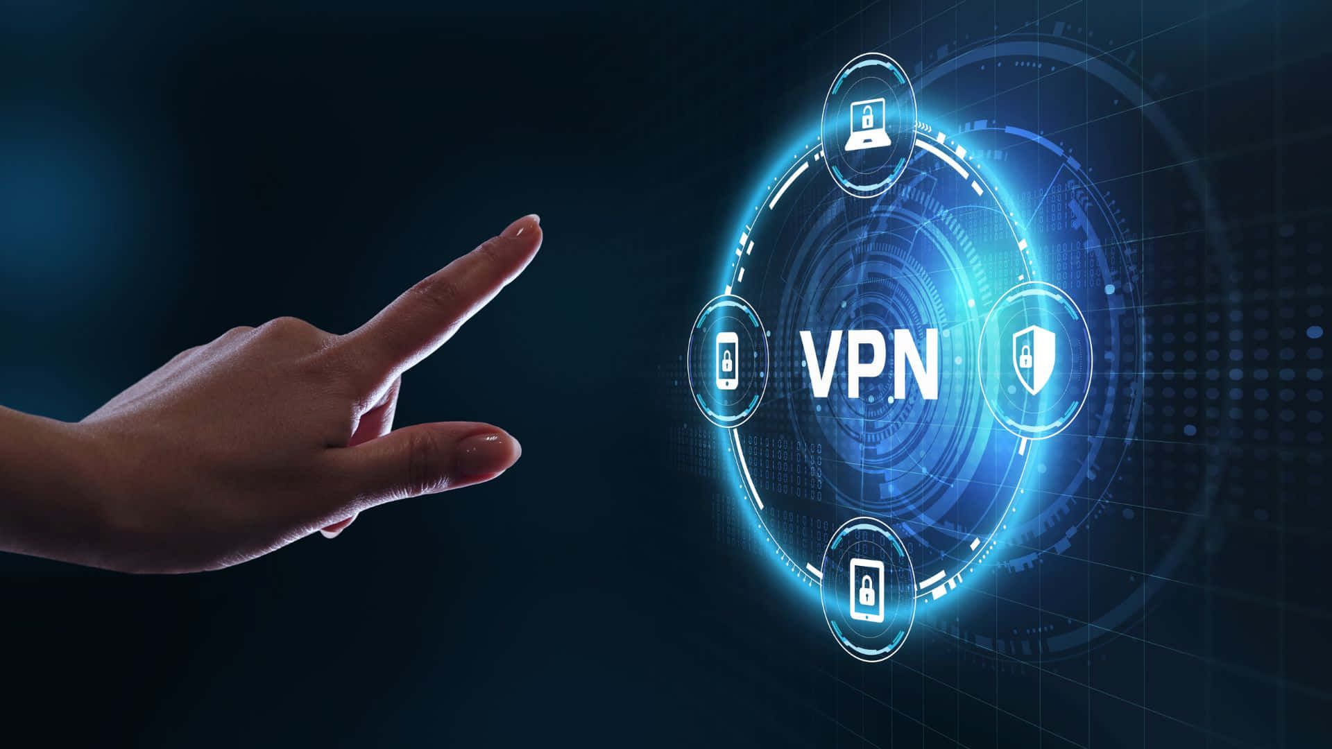 Vpn Glowing Blue Futuristic Effects