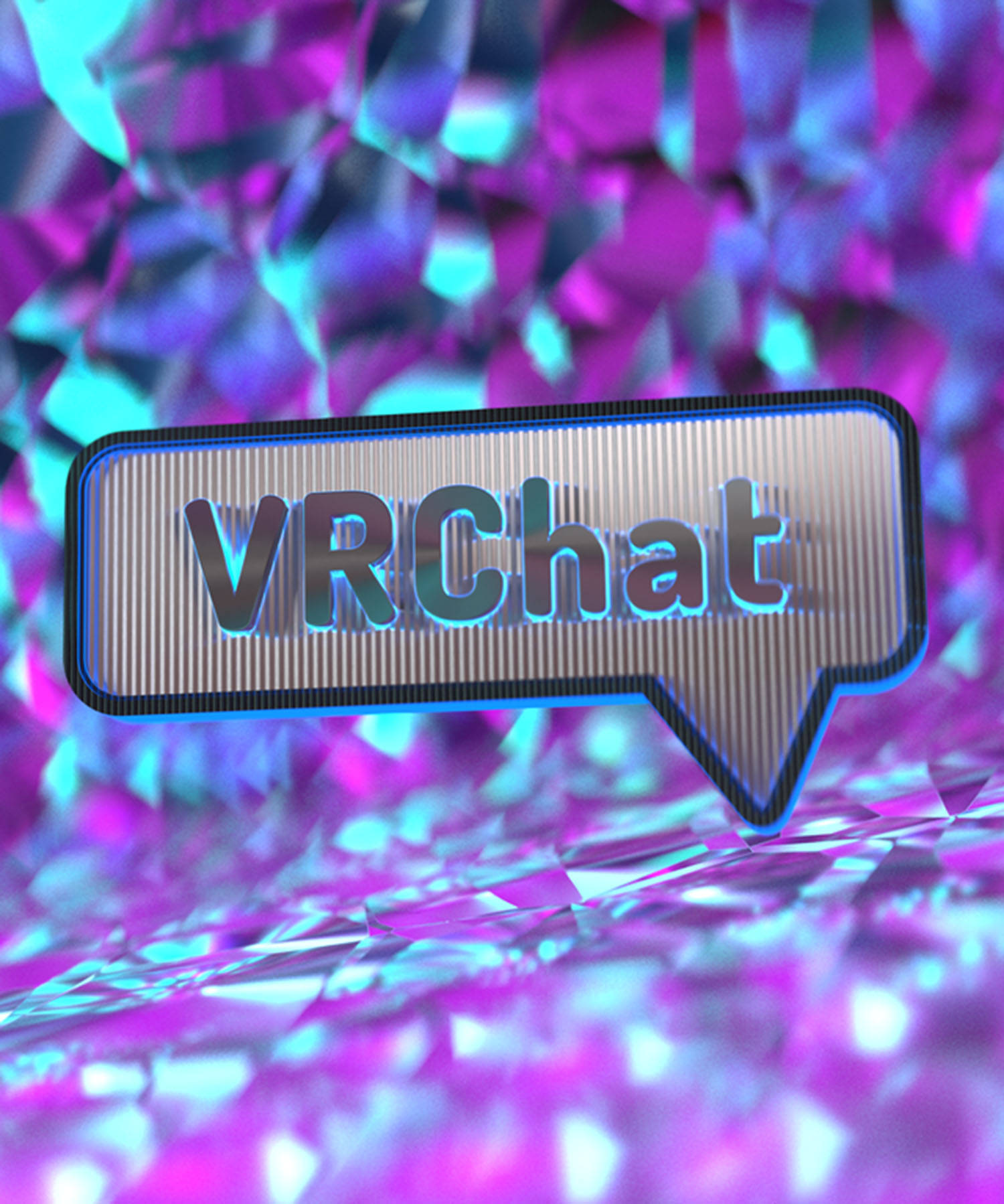 Vrchat Logo Purple Design Background
