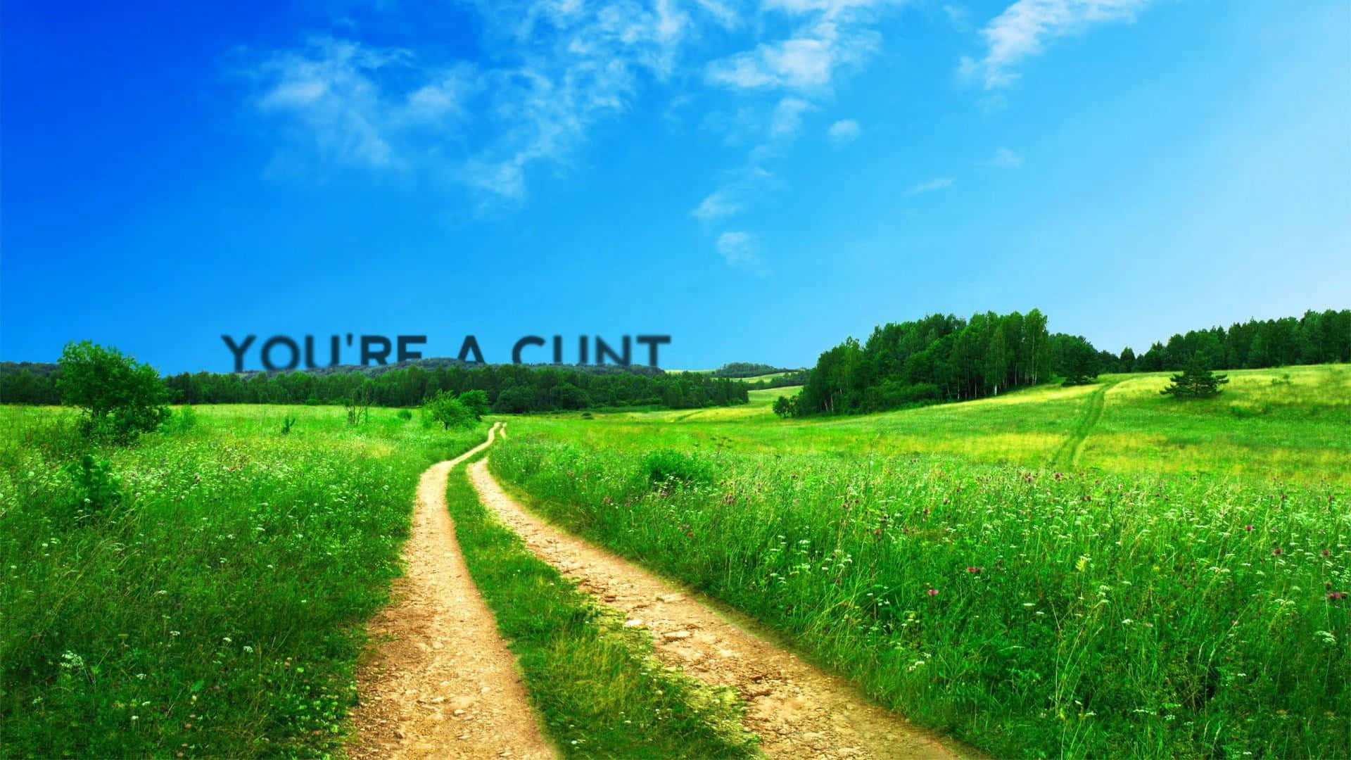 Vulgar Quote In Farm [wallpaper] Background