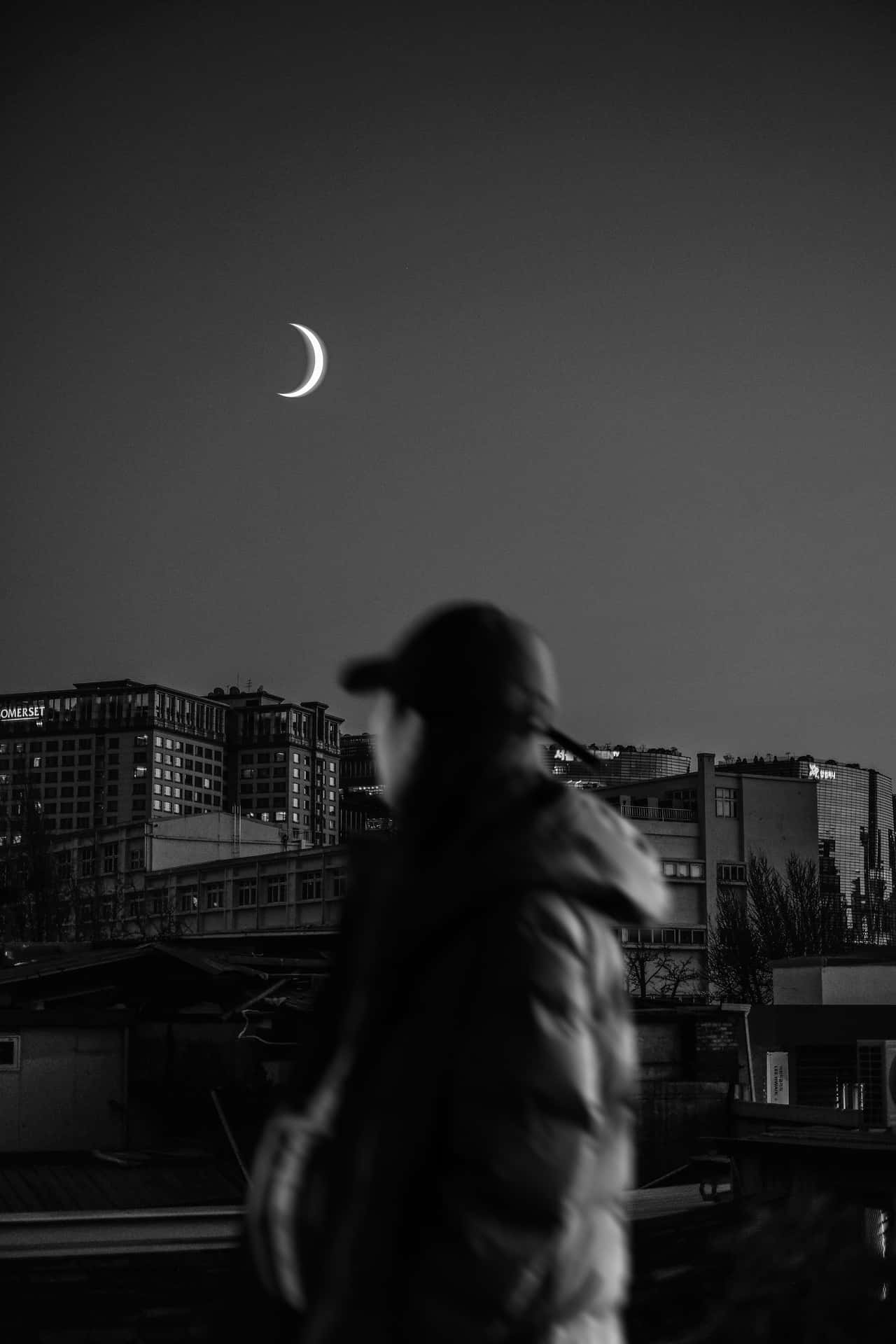 Vulnerable Girl At Night