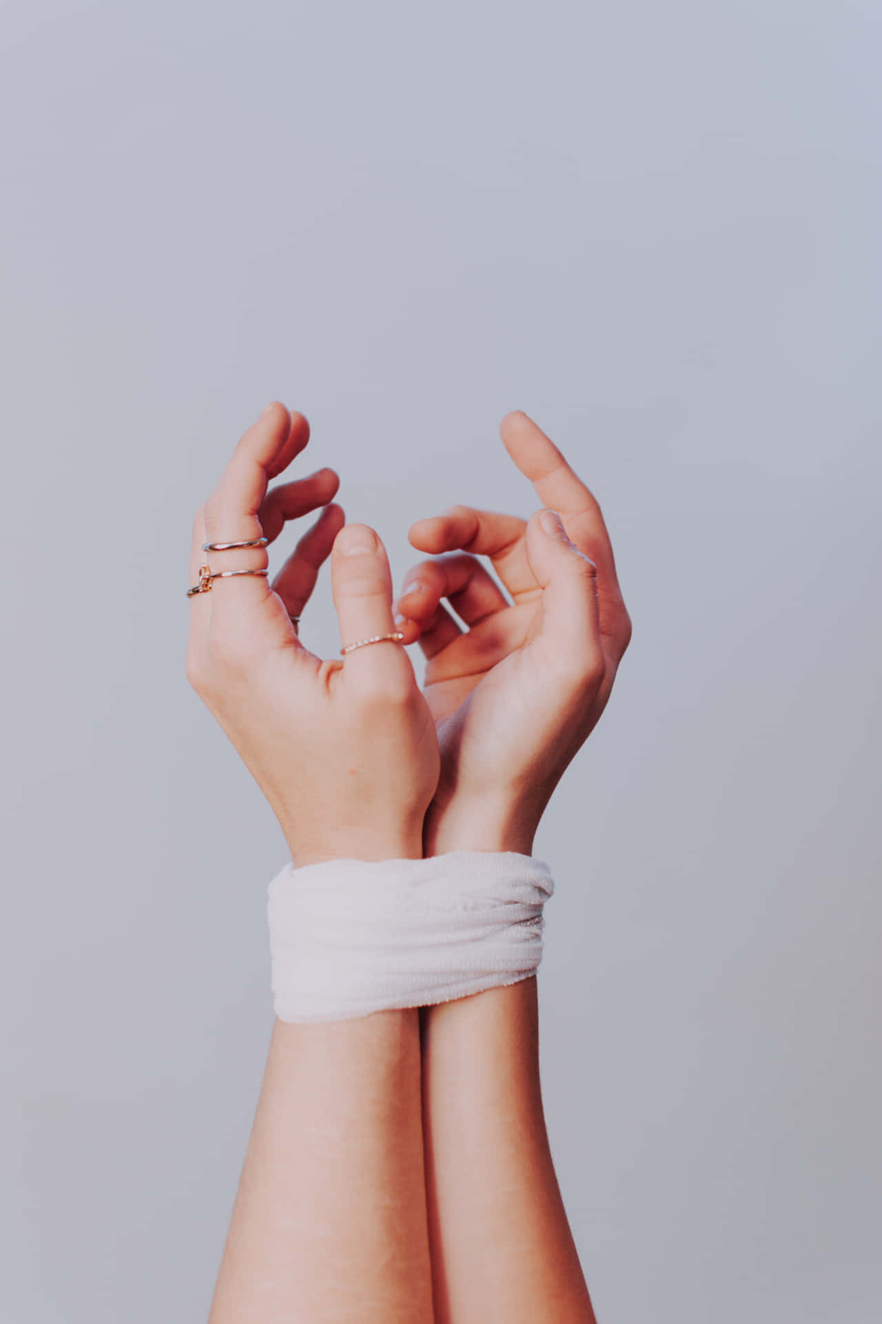 Vulnerable Tied Hands Background