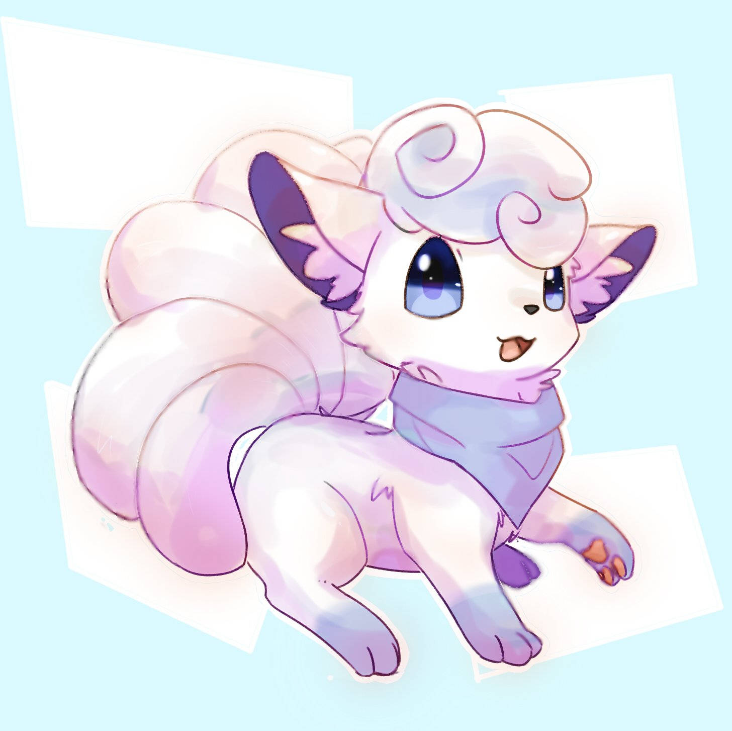 Vulpix With A Hanky Background