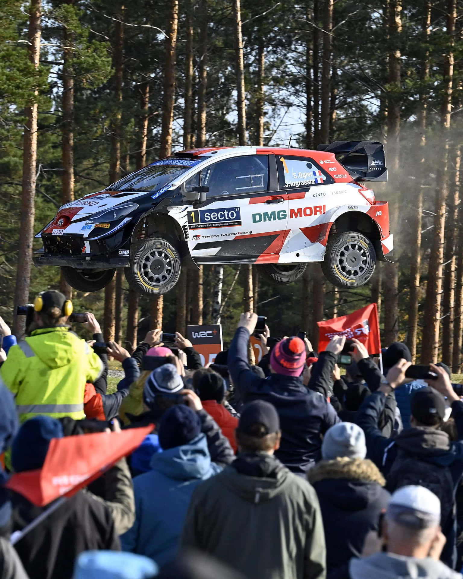 W R C Rally Car Jump Spectators.jpg Background