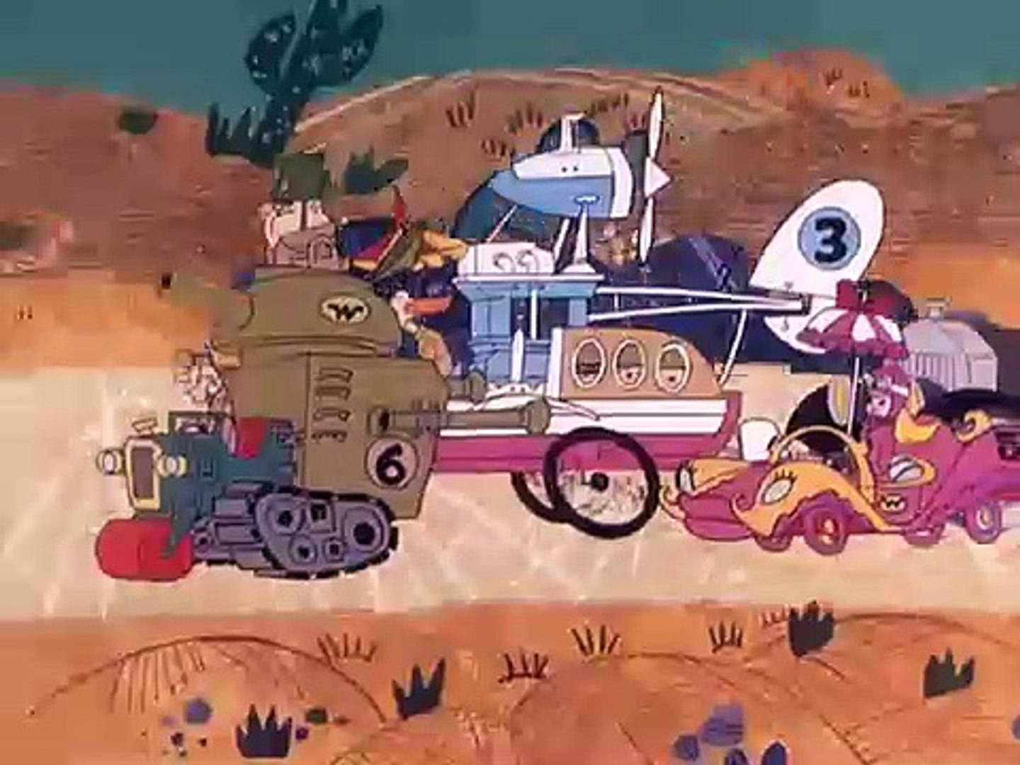 Wacky Races Baja-ha-ha Race Episode Background