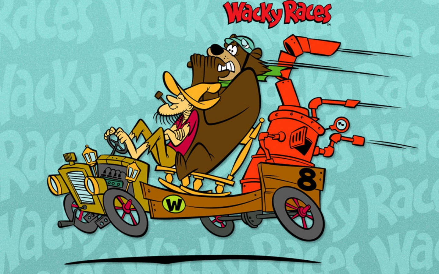 Wacky Races Luke And Blubber Bear Background