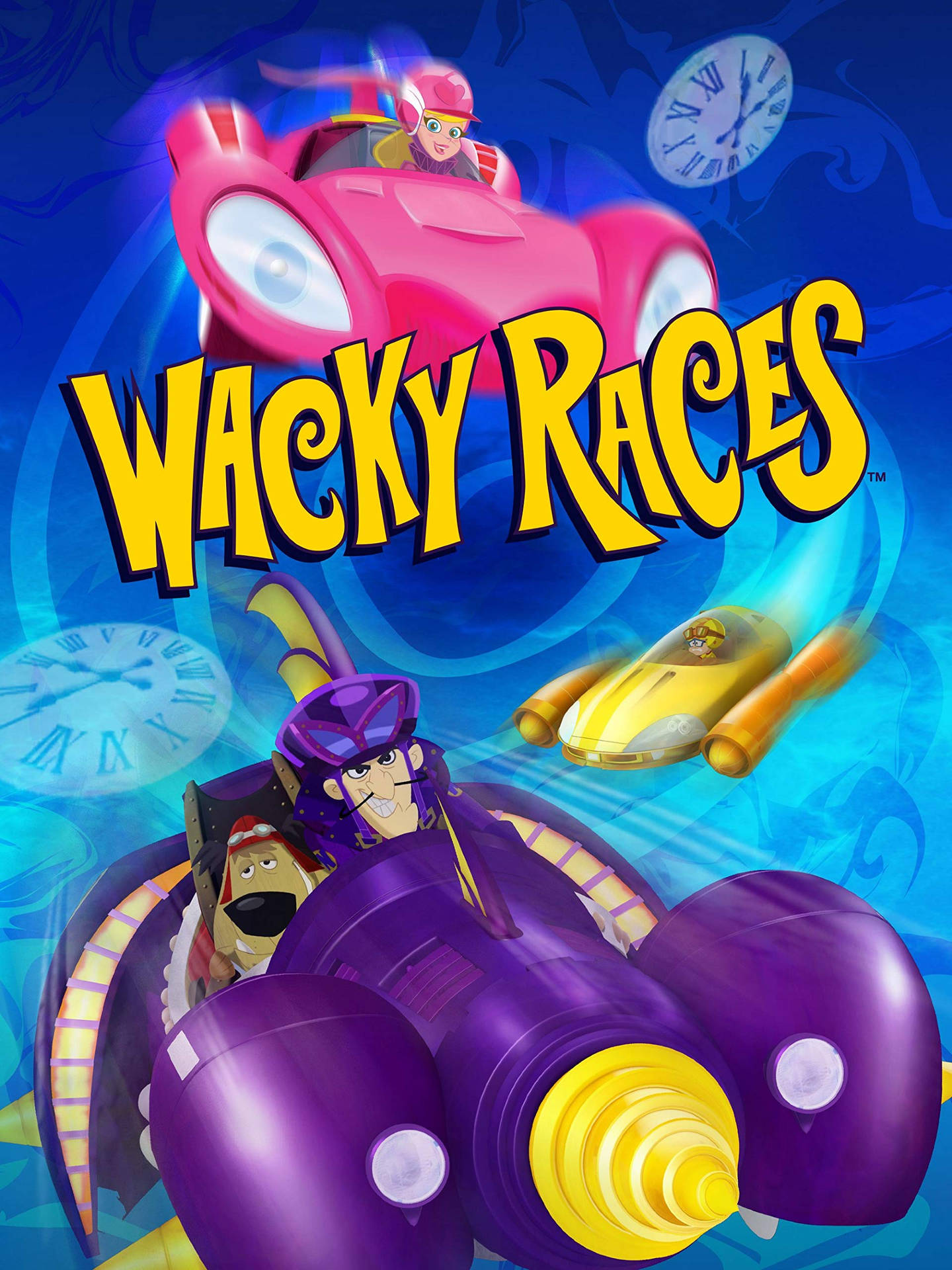 Wacky Races Promotional Poster Background